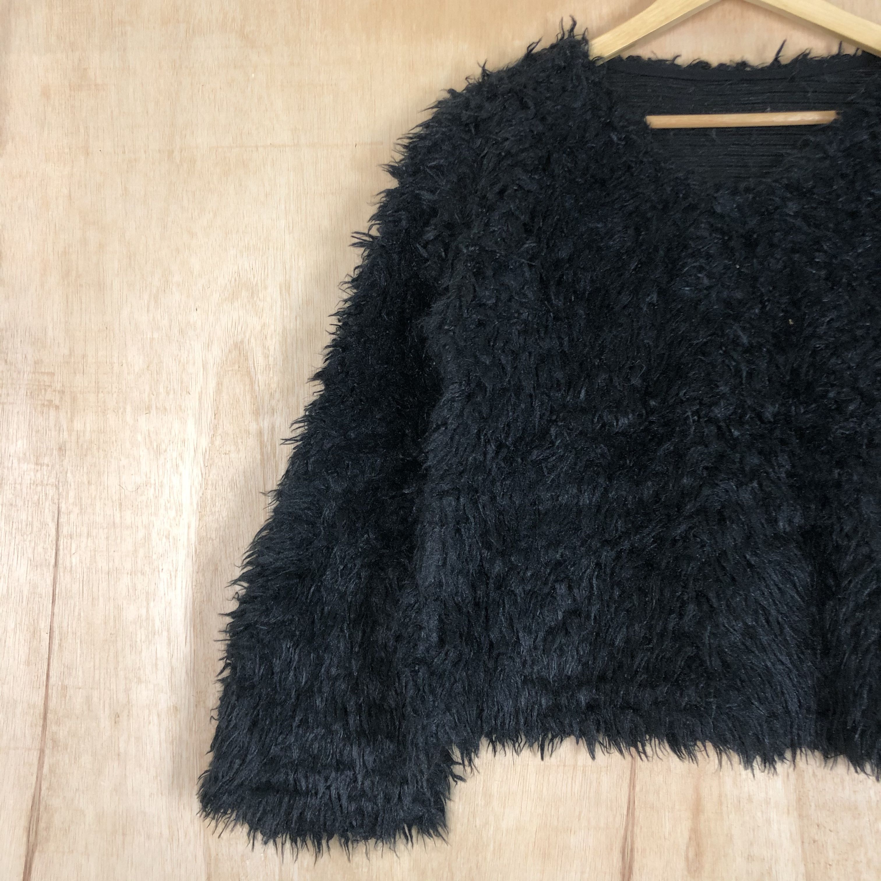 Homespun Knitwear DLL Japan Mohair Grey Fur Shag Shaggy Knitwear #c025 Size M / US 6-8 / IT 42-44 - 3 Thumbnail