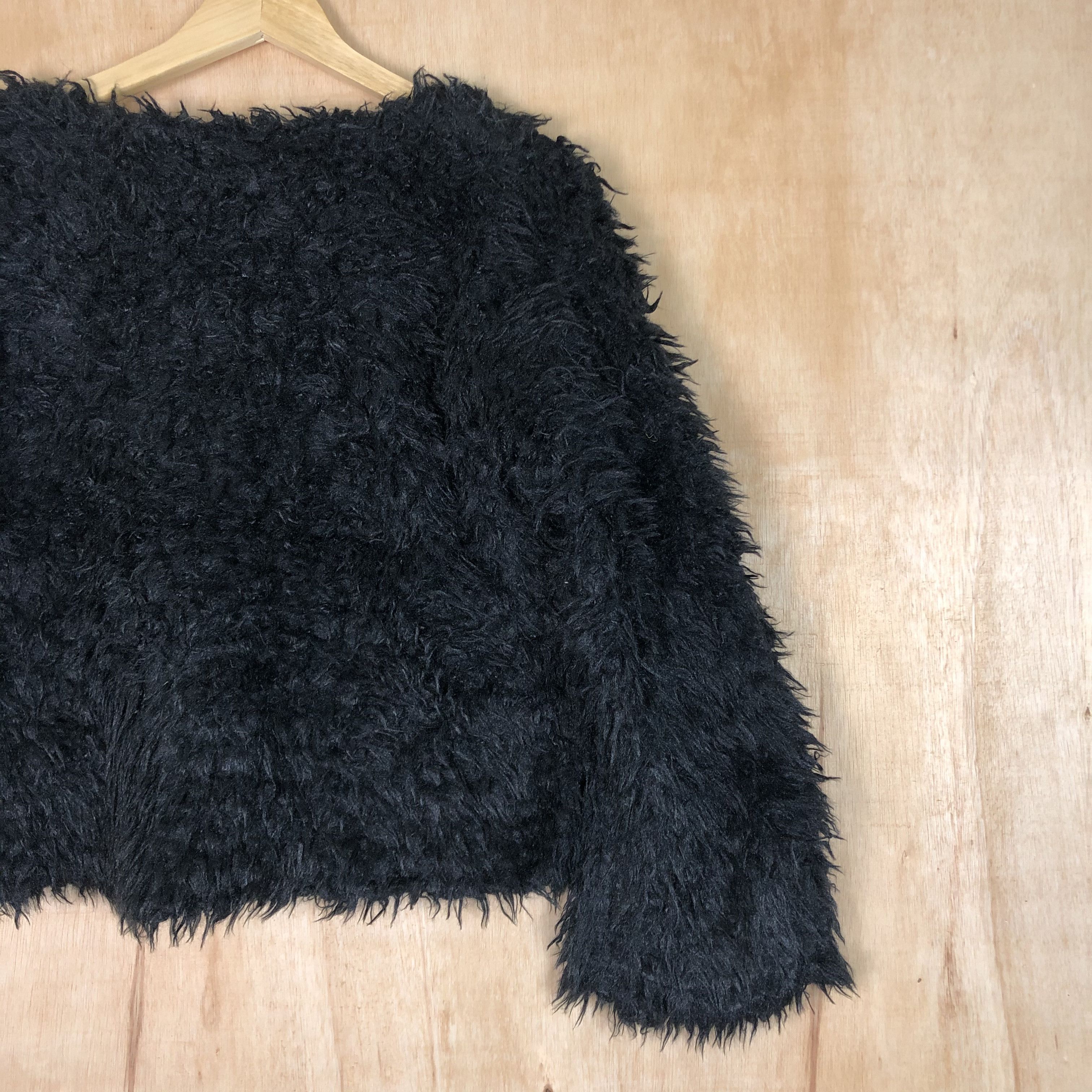 Homespun Knitwear DLL Japan Mohair Grey Fur Shag Shaggy Knitwear #c025 Size M / US 6-8 / IT 42-44 - 6 Thumbnail