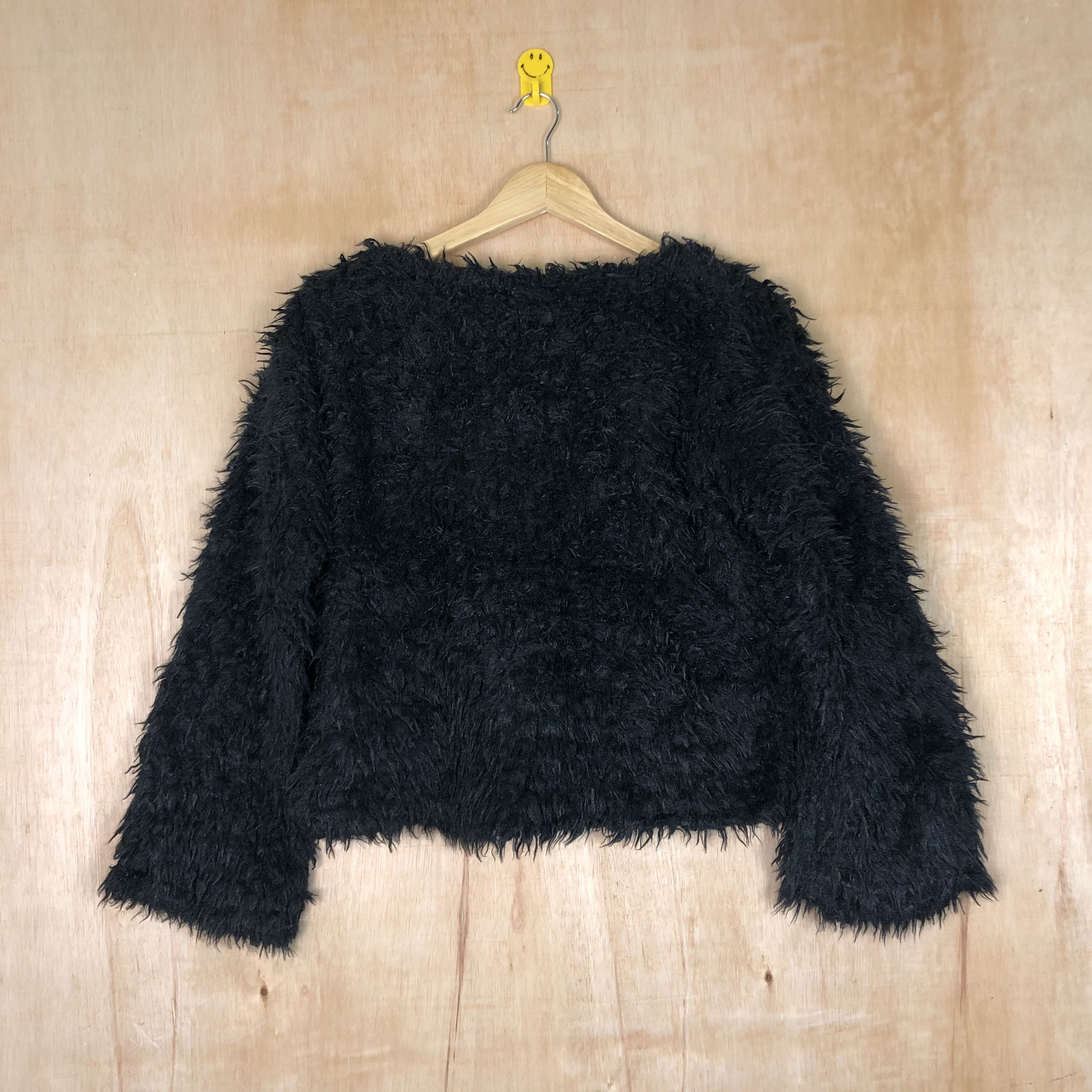 Homespun Knitwear DLL Japan Mohair Grey Fur Shag Shaggy Knitwear #c025 Size M / US 6-8 / IT 42-44 - 5 Thumbnail