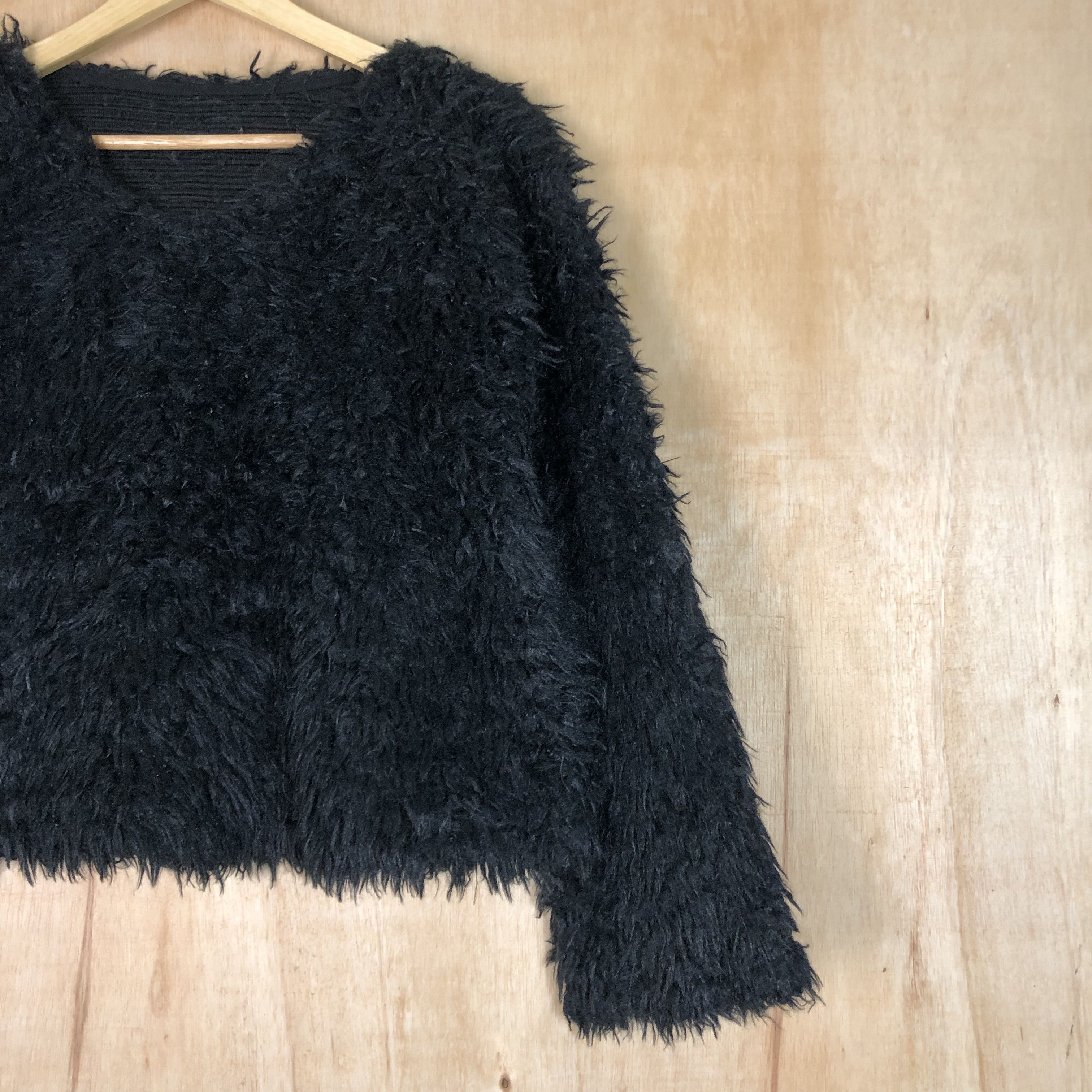Homespun Knitwear DLL Japan Mohair Grey Fur Shag Shaggy Knitwear #c025 Size M / US 6-8 / IT 42-44 - 2 Thumbnail