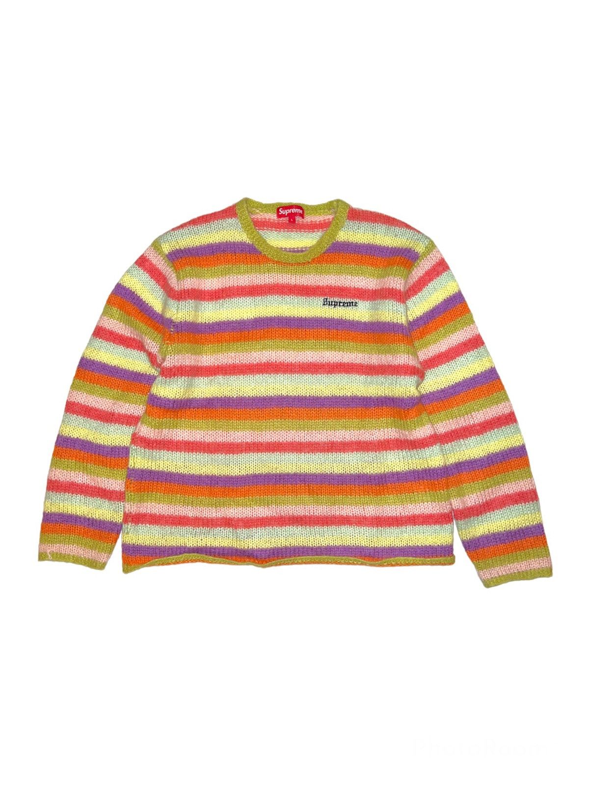 Supreme Supreme Stripe Mohair Sweater | Grailed