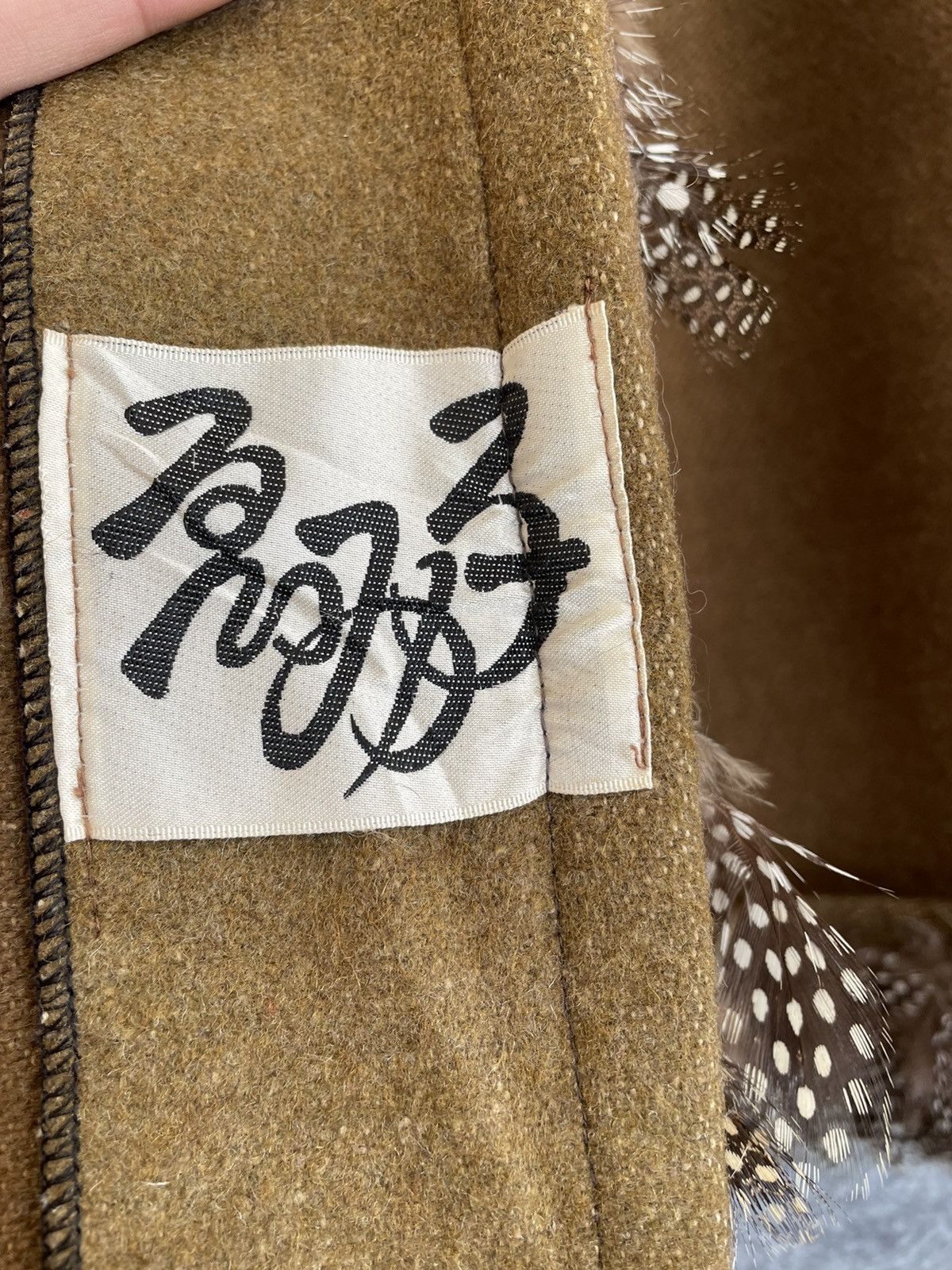 Japanese Brand VINTAGE GUINEA FOWL BIRD FEATHER WOOL JACKET Size US M / EU 48-50 / 2 - 10 Thumbnail