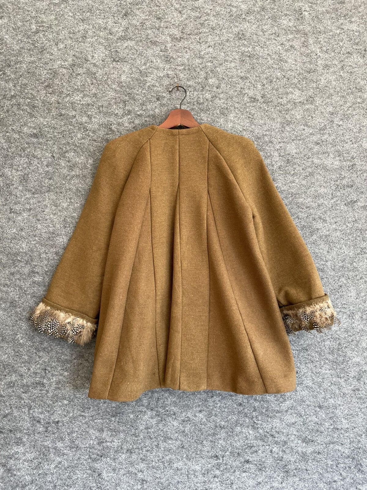 Japanese Brand VINTAGE GUINEA FOWL BIRD FEATHER WOOL JACKET Size US M / EU 48-50 / 2 - 4 Thumbnail