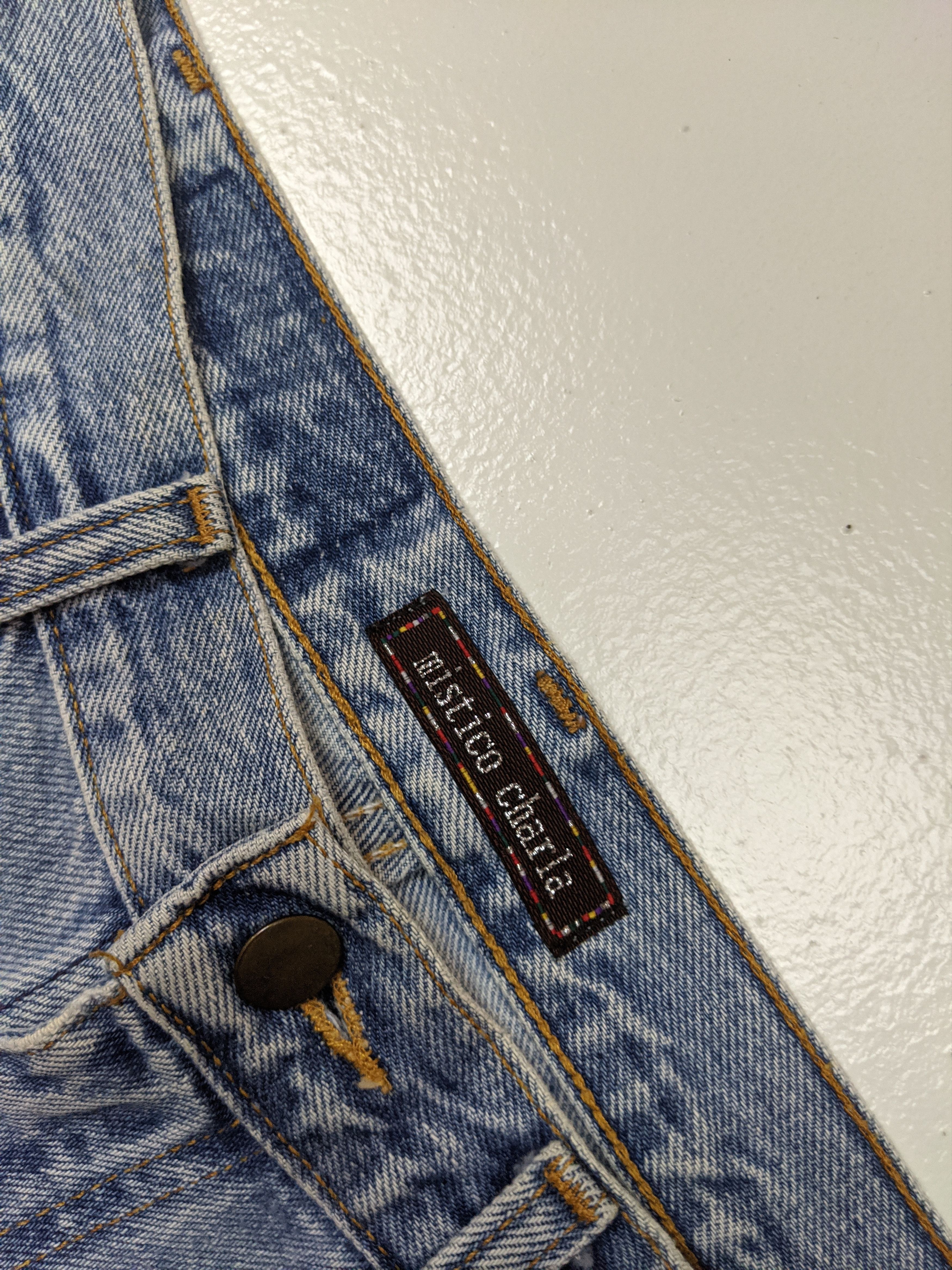 Japanese Brand Mistico Charla Distressed Denim Patchwork Jeans Bottom Pant Size US 31 - 5 Thumbnail