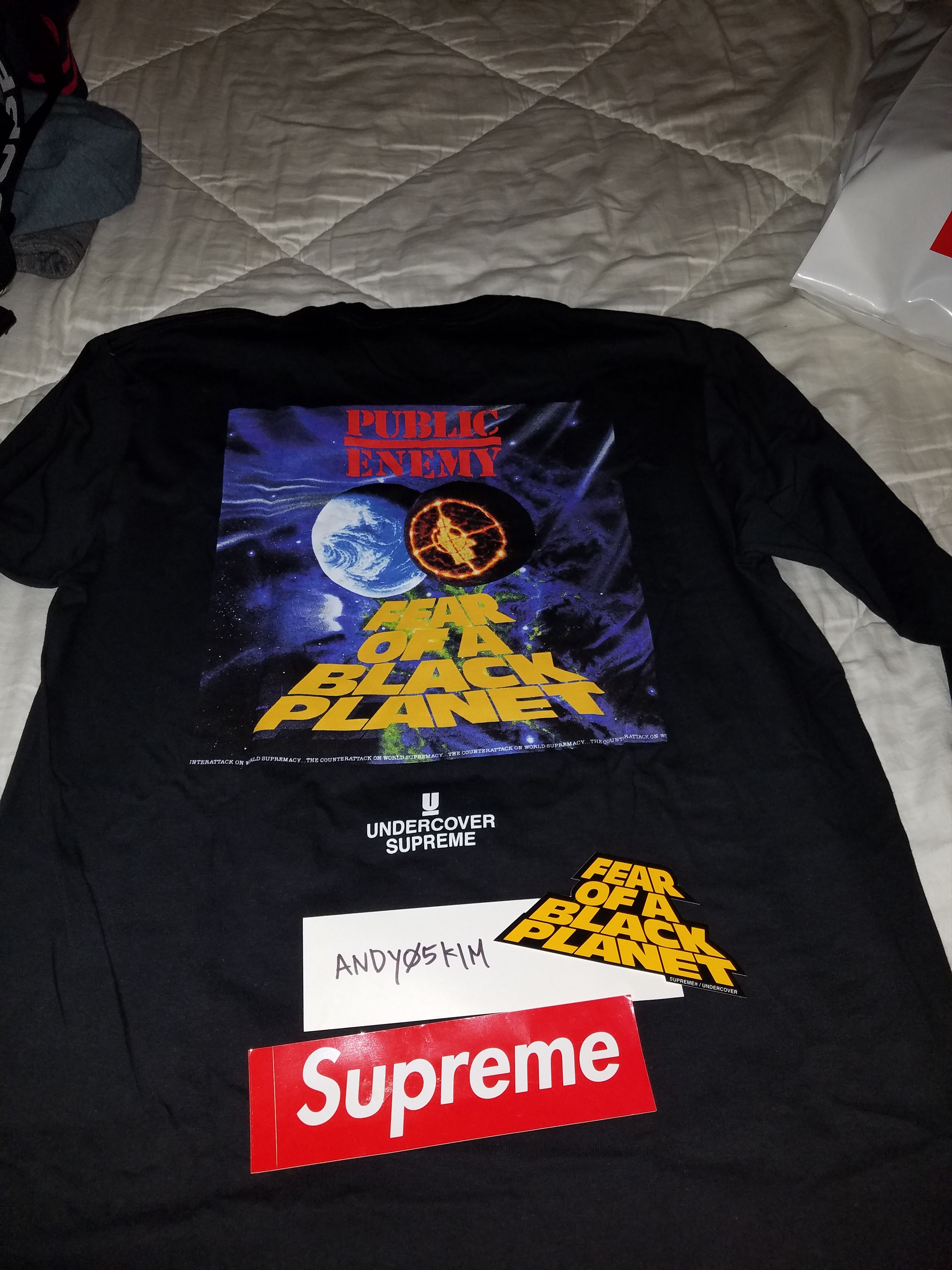 Supreme Supreme/Undercover/Public enemy Counterattack L/S tee Black |  Grailed