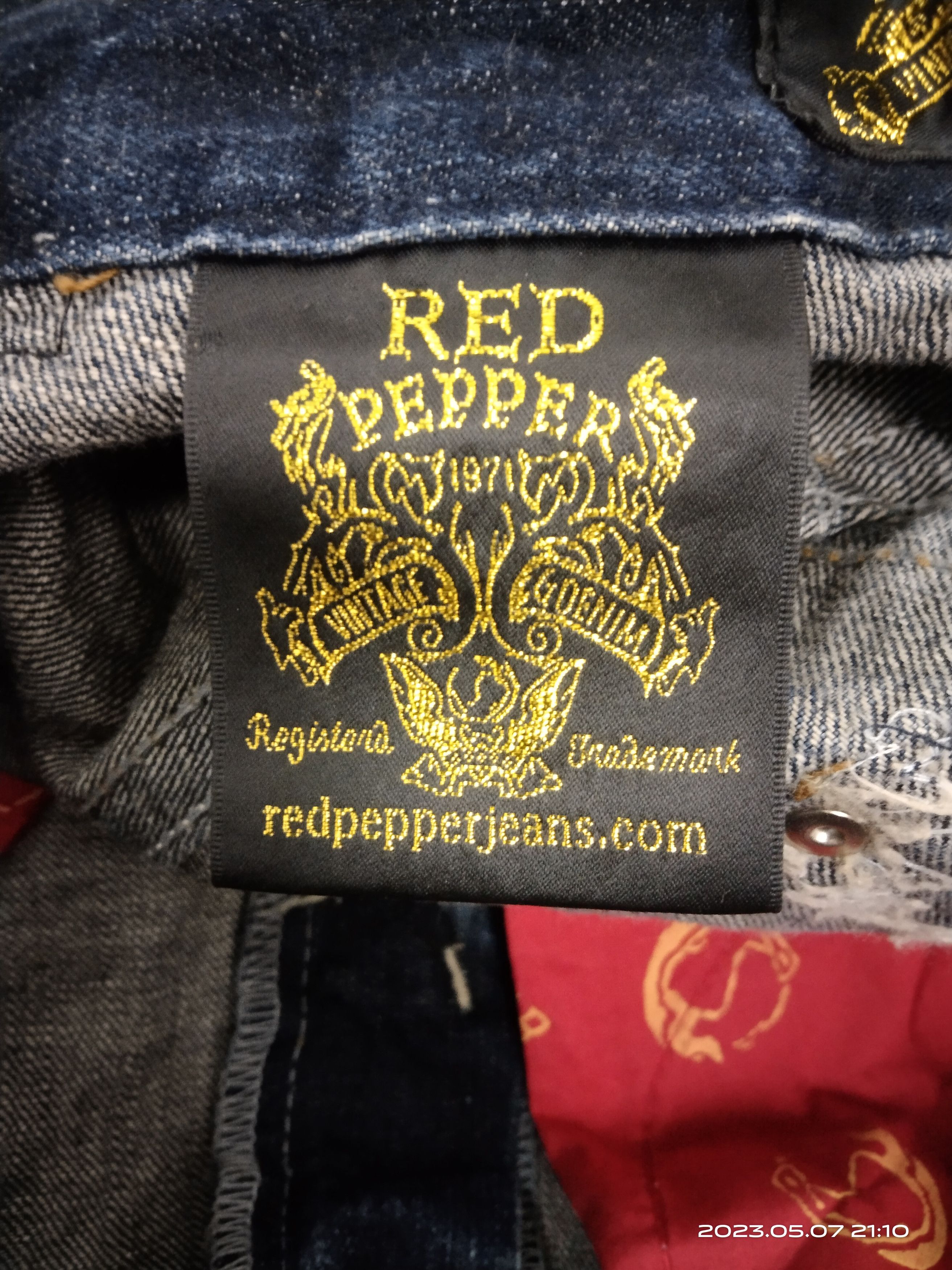 Japanese Brand FLARE SUPER SICK RUSTY RED PEPPER DENIM PANTS Size US 29 - 10 Thumbnail