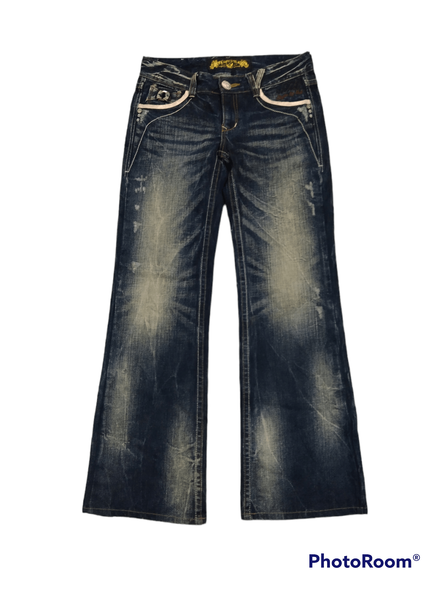Japanese Brand FLARE SUPER SICK RUSTY RED PEPPER DENIM PANTS Size US 29 - 1 Thumbnail