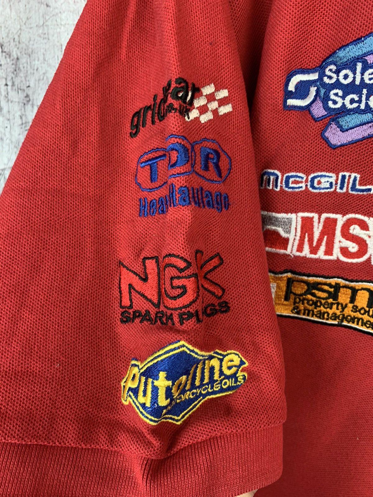 Honda × Vintage Vintage Honda Racing F1 Polo Shirt Size US L / EU 52-54 / 3 - 6 Thumbnail