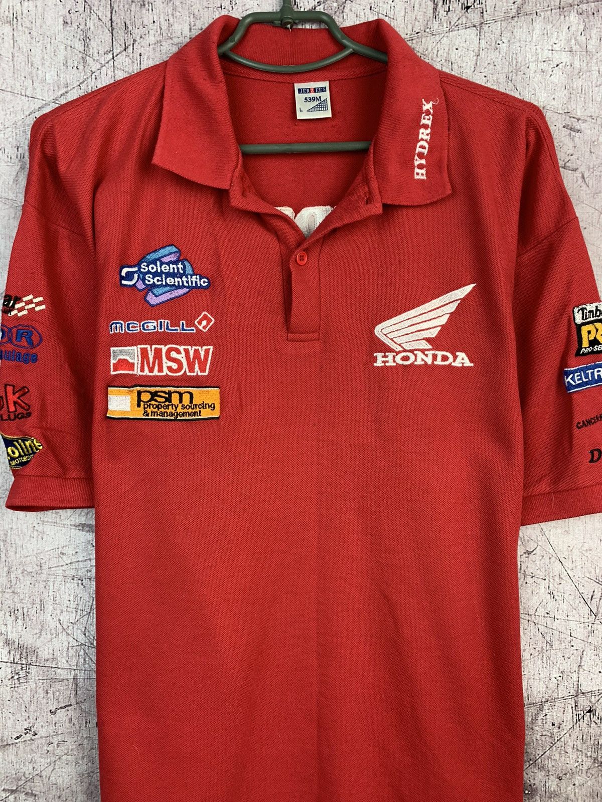 Honda × Vintage Vintage Honda Racing F1 Polo Shirt Size US L / EU 52-54 / 3 - 2 Thumbnail