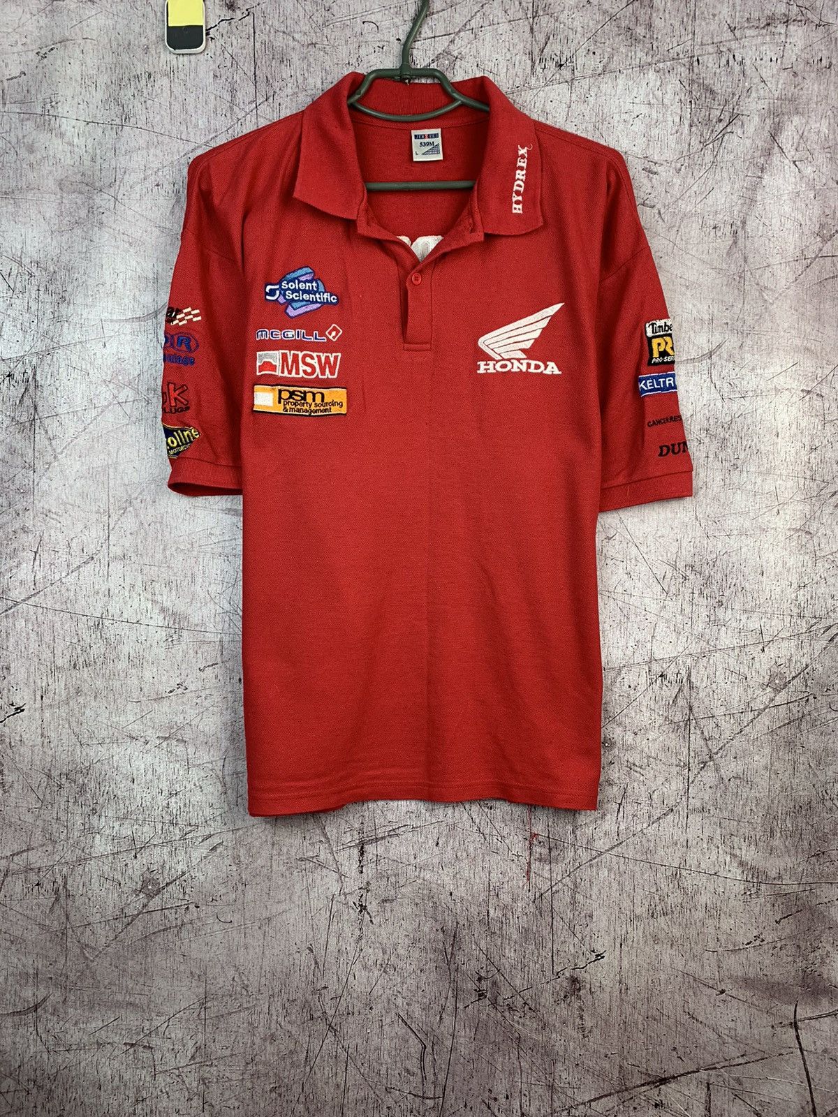 Honda × Vintage Vintage Honda Racing F1 Polo Shirt Size US L / EU 52-54 / 3 - 1 Thumbnail