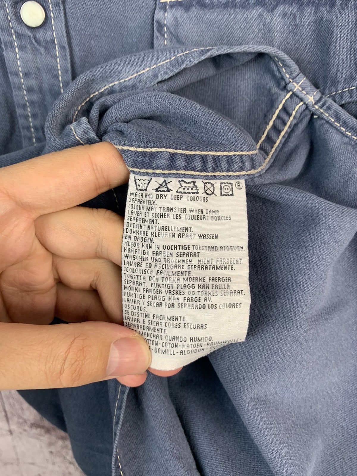 Levi's × Levi's Vintage Clothing × Vintage Vintage Levis Denim Shirt Size US L / EU 52-54 / 3 - 10 Thumbnail