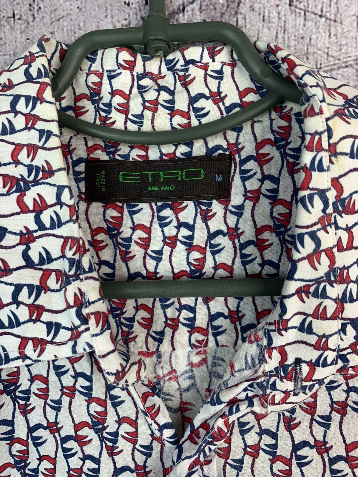 Etro Etro Mens Hawaiian Short Sleeve Shirt Size US M / EU 48-50 / 2 - 5 Thumbnail