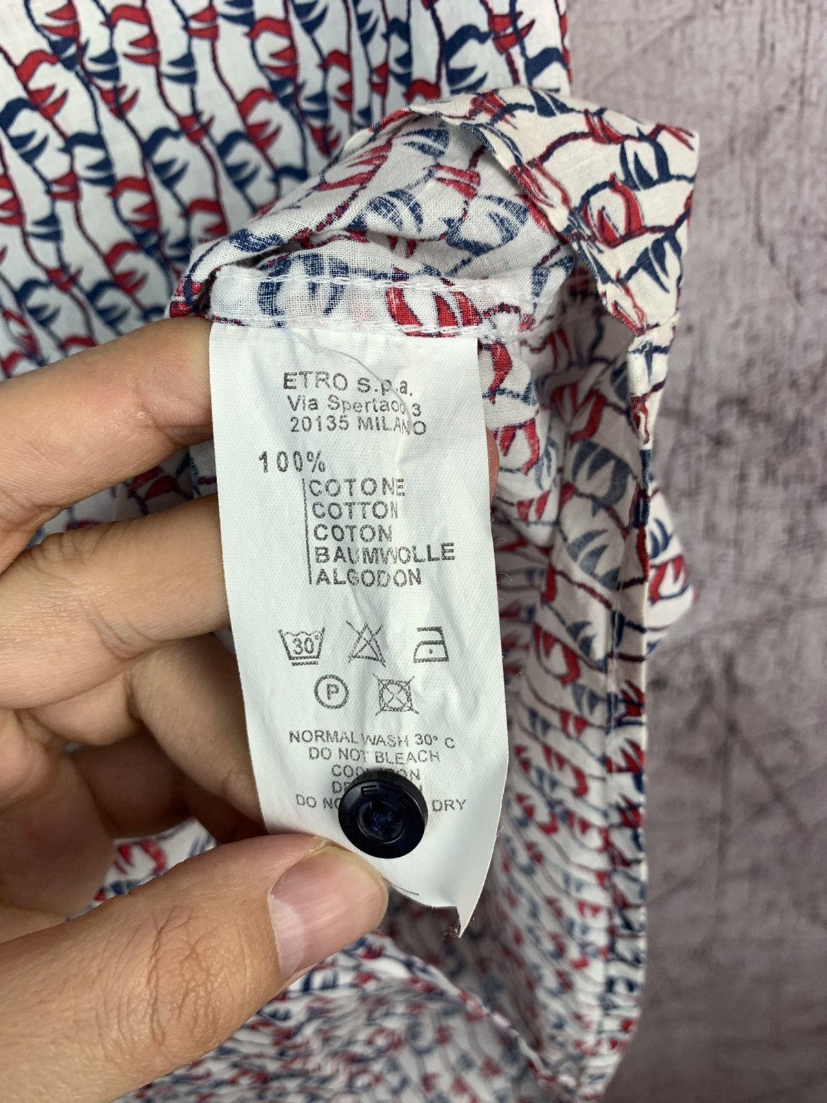 Etro Etro Mens Hawaiian Short Sleeve Shirt Size US M / EU 48-50 / 2 - 8 Thumbnail