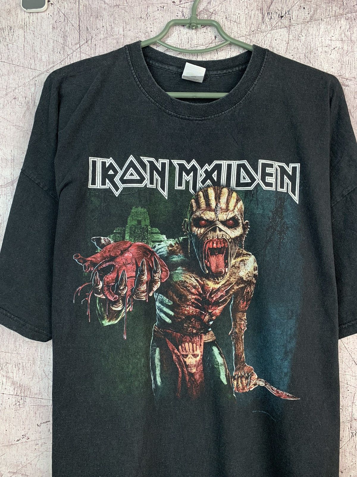 Band Tees × Iron Maiden Iron Maiden The Book Of Souls Europe Tour T shirt Size US XXL / EU 58 / 5 - 2 Thumbnail