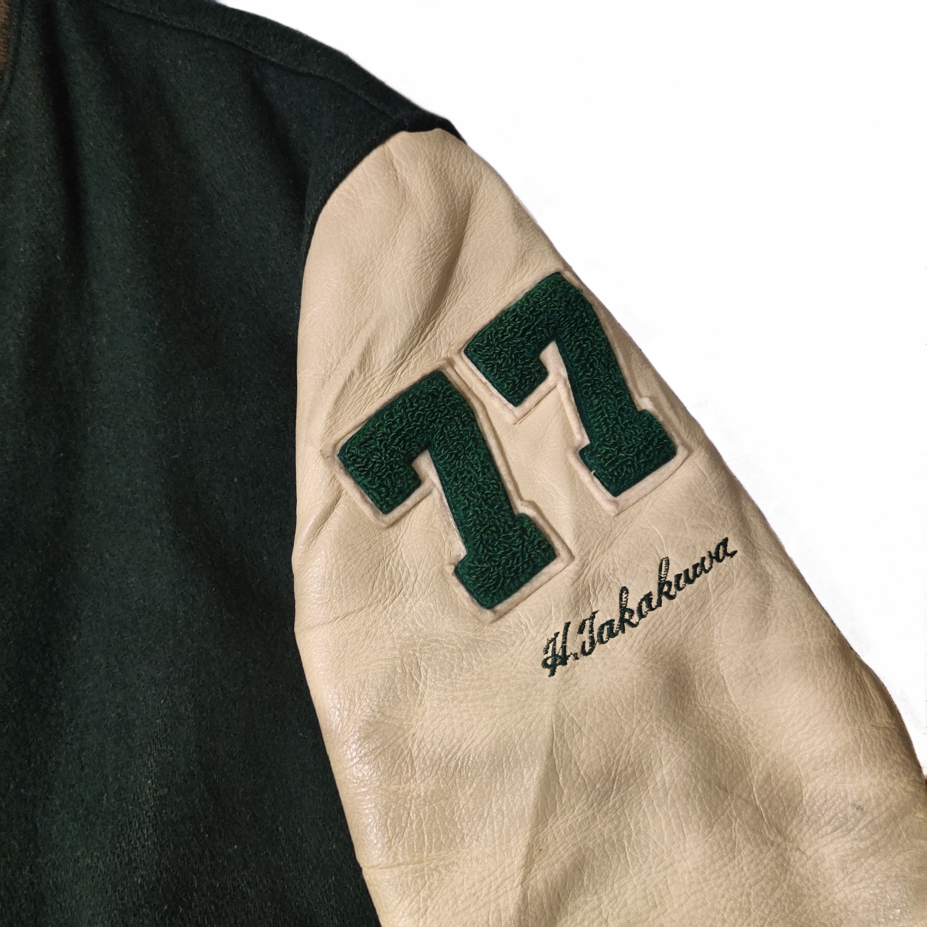 Golden Bear Vintage 90's Golden Bear Varsity Jacket Wool Leather Sleeve Size US L / EU 52-54 / 3 - 4 Thumbnail