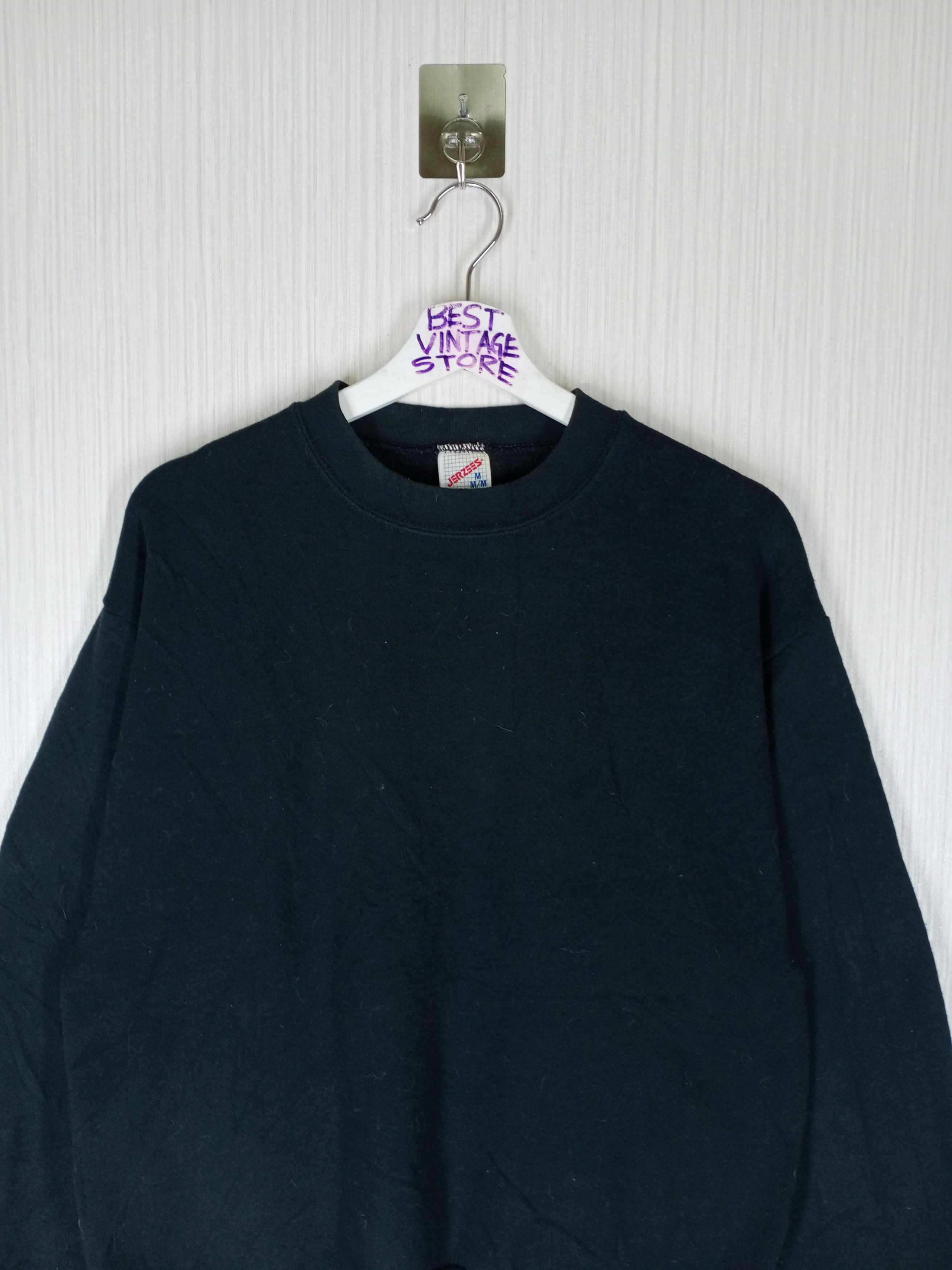 Jerzees 🔥VINTAGE 90s BLANK CREWNECK SWEATSHIRT🔥 Size US M / EU 48-50 / 2 - 2 Thumbnail