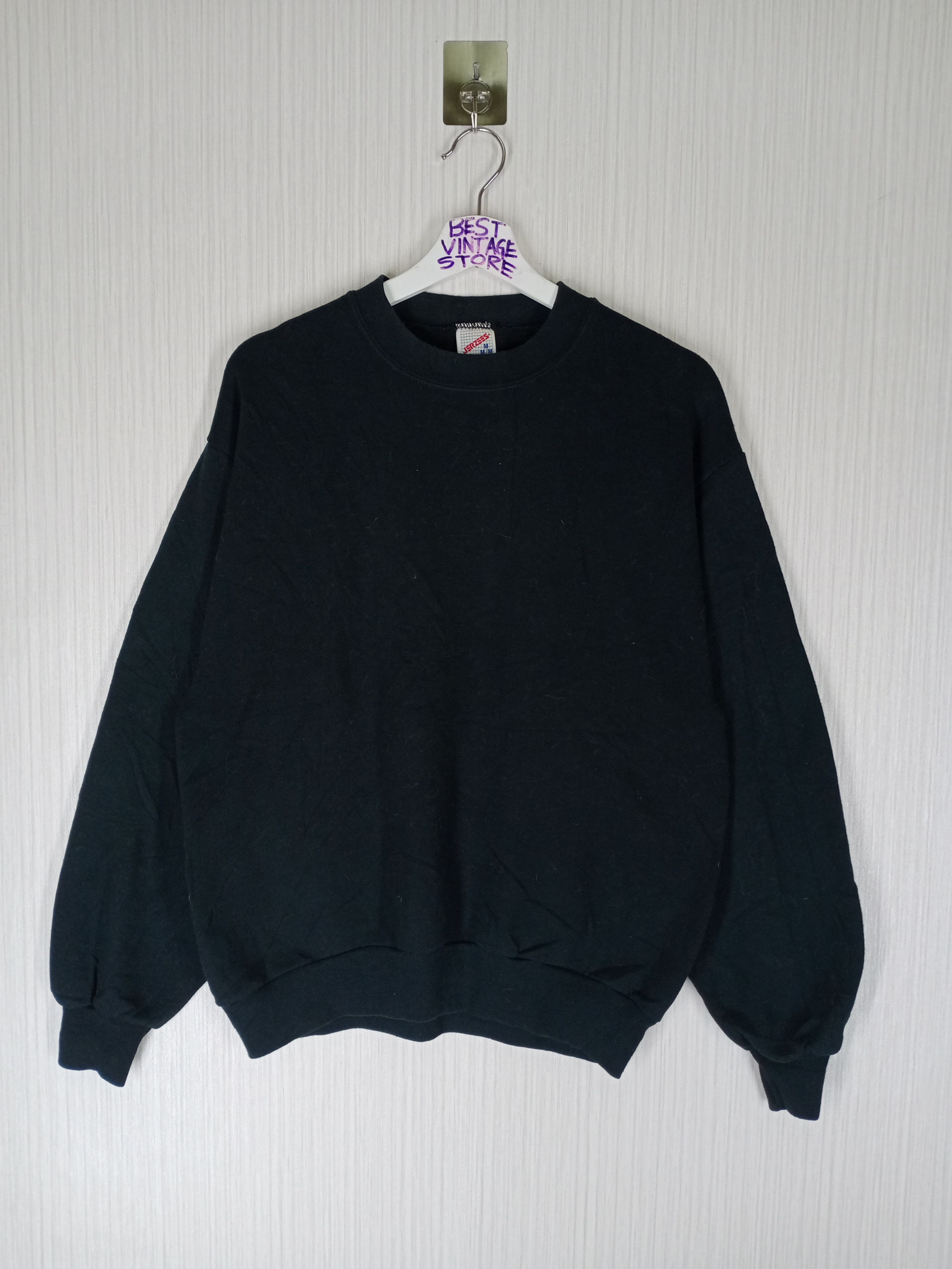 Jerzees 🔥VINTAGE 90s BLANK CREWNECK SWEATSHIRT🔥 Size US M / EU 48-50 / 2 - 1 Thumbnail