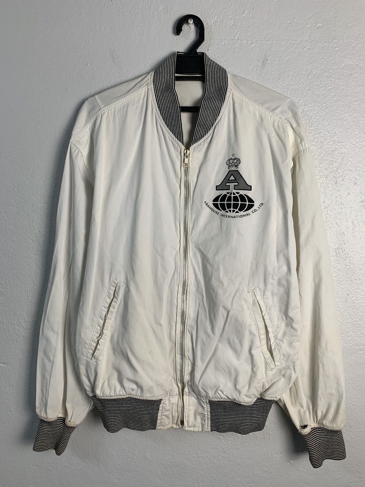 ABAHOUSE Abahouse Spellout Bomber Jacket Size US M / EU 48-50 / 2 - 7 Thumbnail