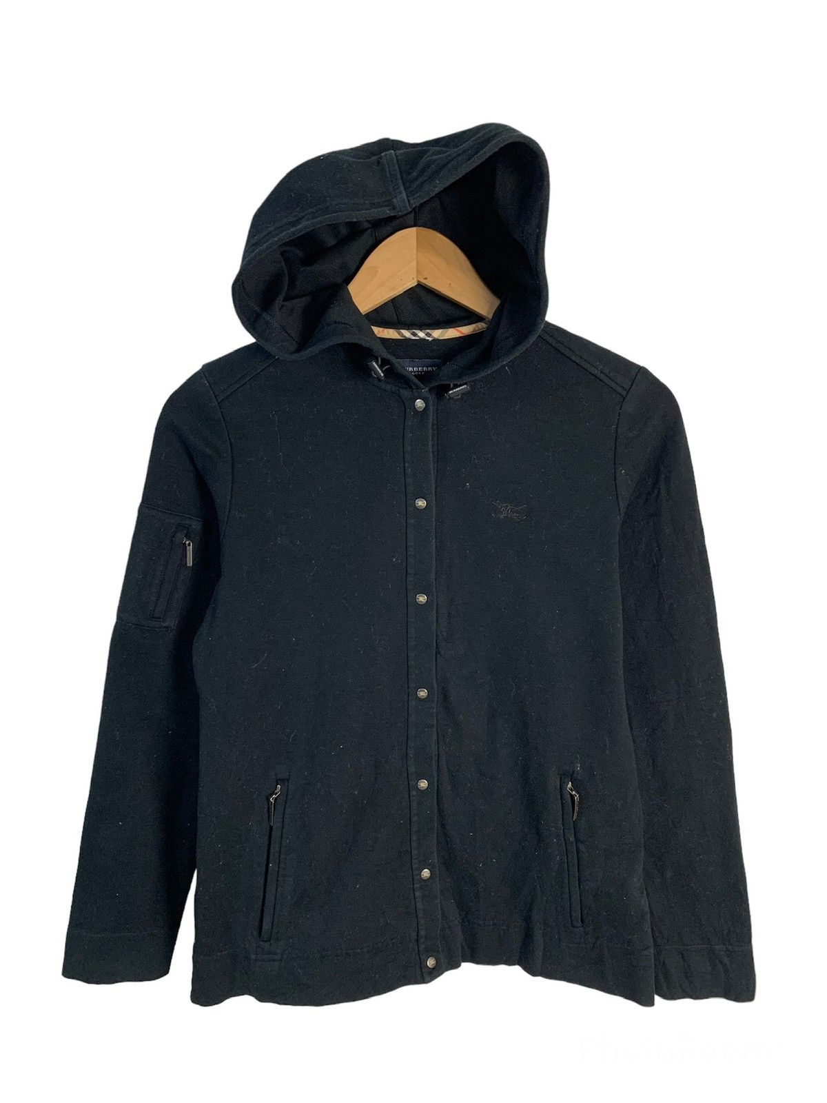 Burberry Burberry Golf Snap Button Hoodie Size S / US 4 / IT 40 - 1 Thumbnail
