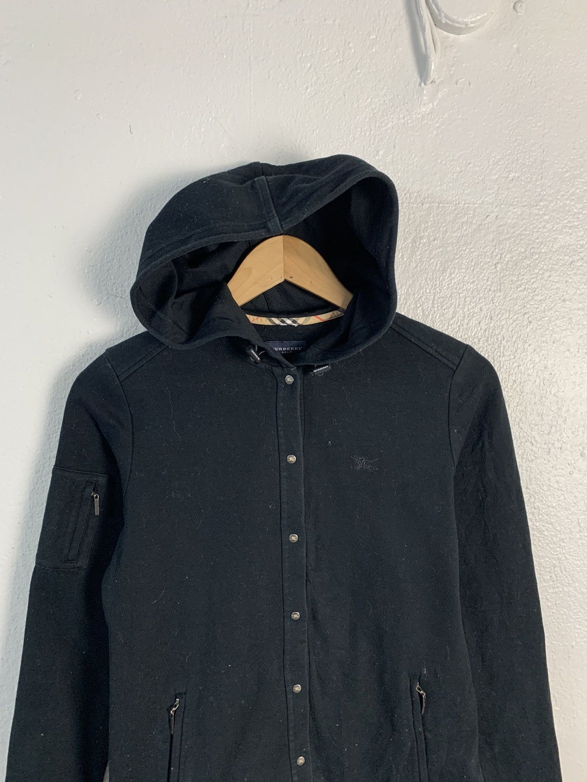 Burberry Burberry Golf Snap Button Hoodie Size S / US 4 / IT 40 - 4 Thumbnail