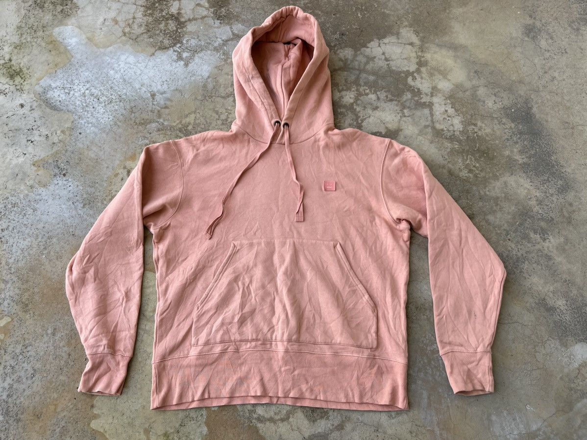 ✨Acne Studios Nash Face Logo Pullover Hoodie NWT Pink/Peach hotsell Size M oversized