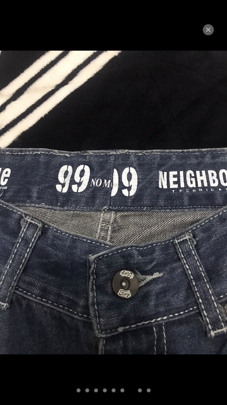 Neighborhood Neighborhood Distressed Denim Selvedge Jeans Japanese Brand Size US 30 / EU 46 - 7 Thumbnail