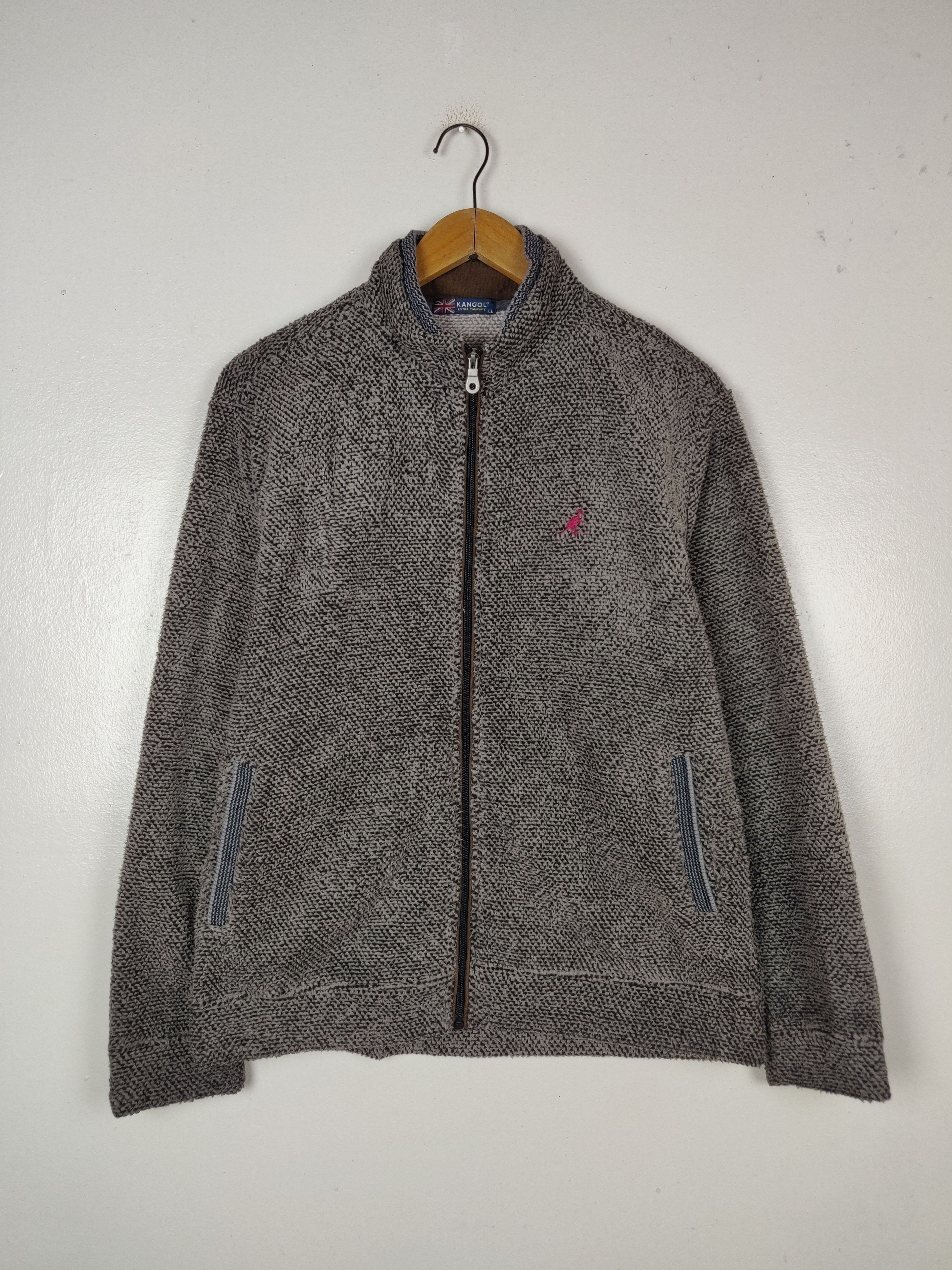 Kangol Vintage Kangol Zipper Jacket Sweater Sweatshirt Tops Size US XL / EU 56 / 4 - 3 Thumbnail