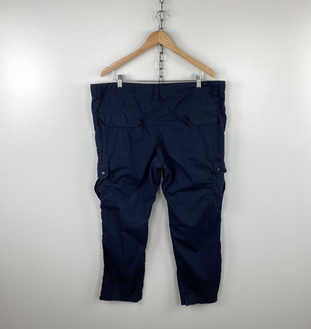 Designer × Japanese Brand Tu Man Cargo Multipockets Japanese Style Pants Navy Size US 38 / EU 54 - 2 Thumbnail