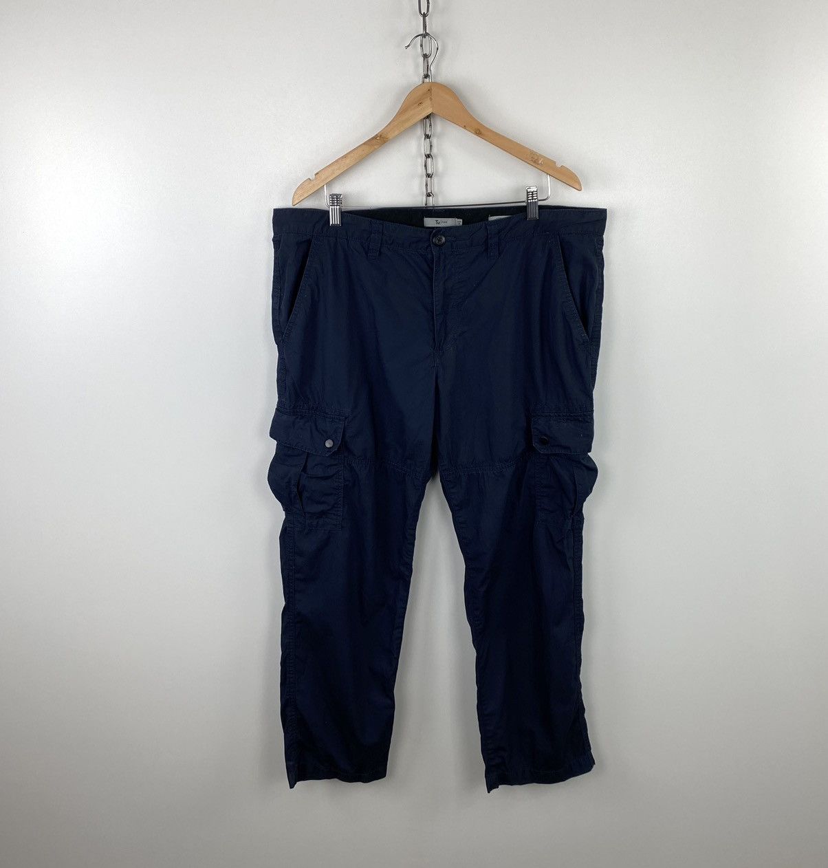 Designer × Japanese Brand Tu Man Cargo Multipockets Japanese Style Pants Navy Size US 38 / EU 54 - 1 Thumbnail