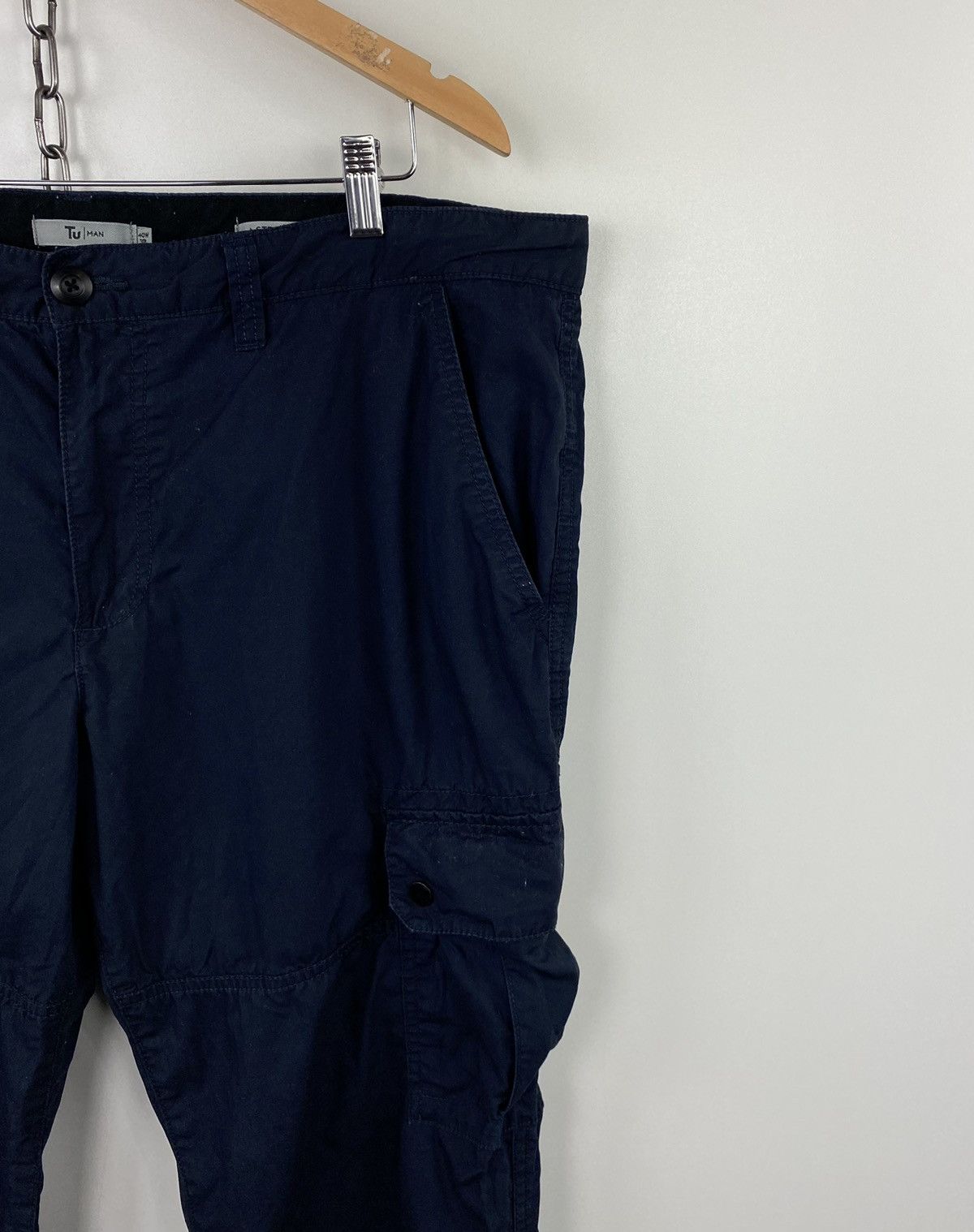 Designer × Japanese Brand Tu Man Cargo Multipockets Japanese Style Pants Navy Size US 38 / EU 54 - 4 Thumbnail