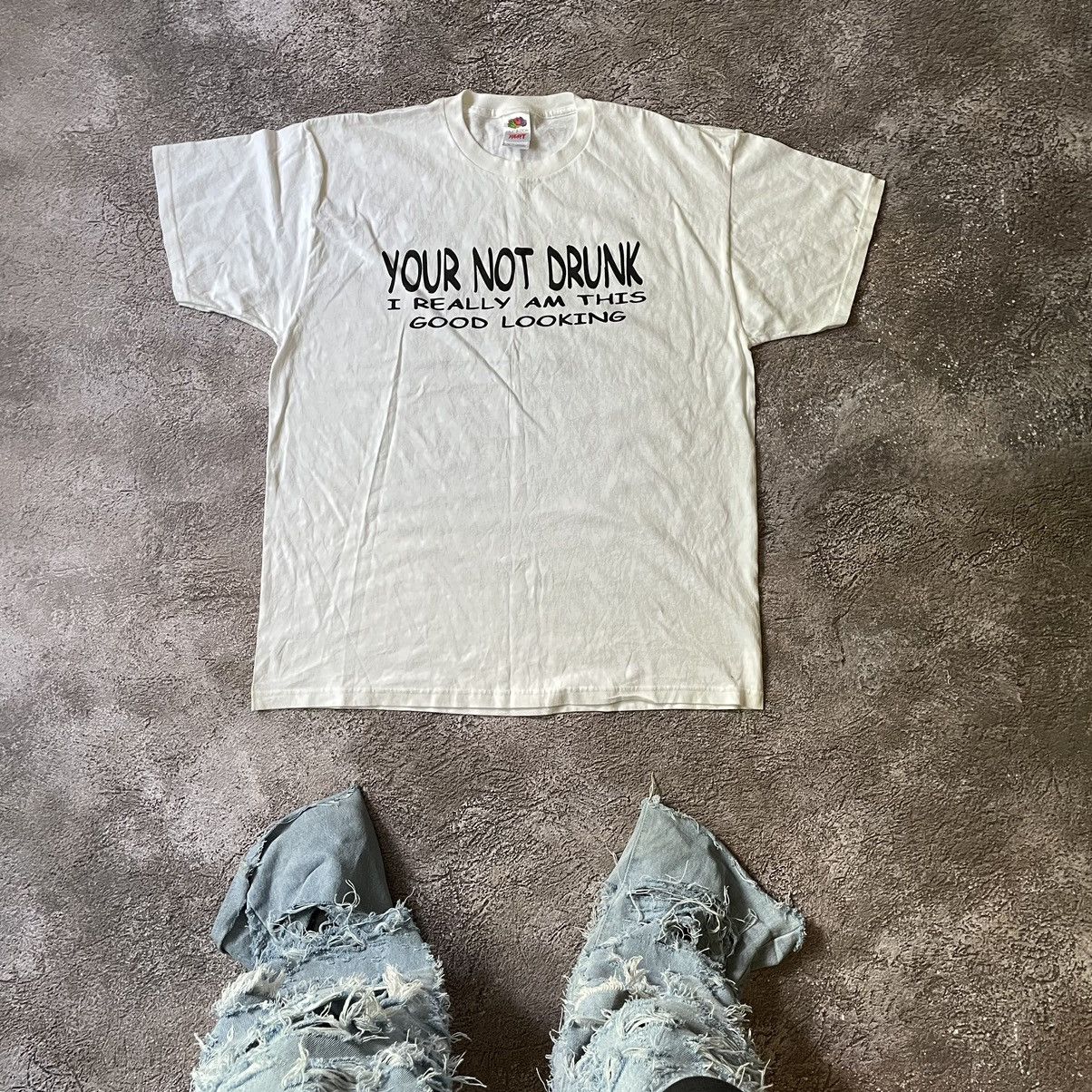 Vintage Vintage Y2K Graphic Tee Faded Black Funny Logo Oversized XL Size US XL / EU 56 / 4 - 1 Thumbnail
