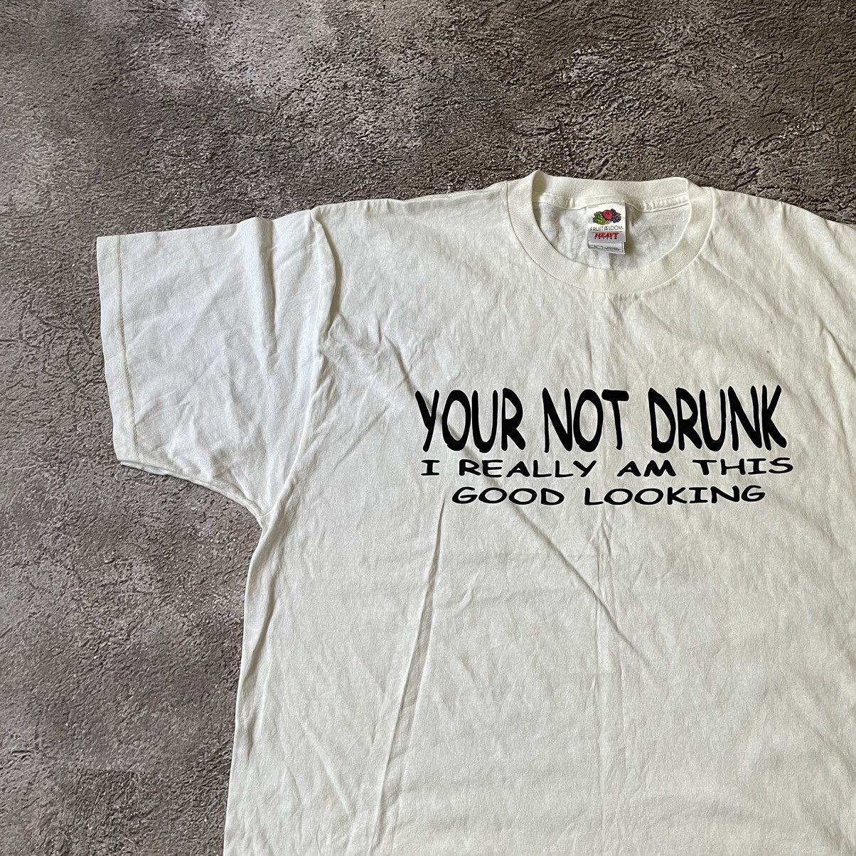 Vintage Vintage Y2K Graphic Tee Faded Black Funny Logo Oversized XL Size US XL / EU 56 / 4 - 4 Thumbnail