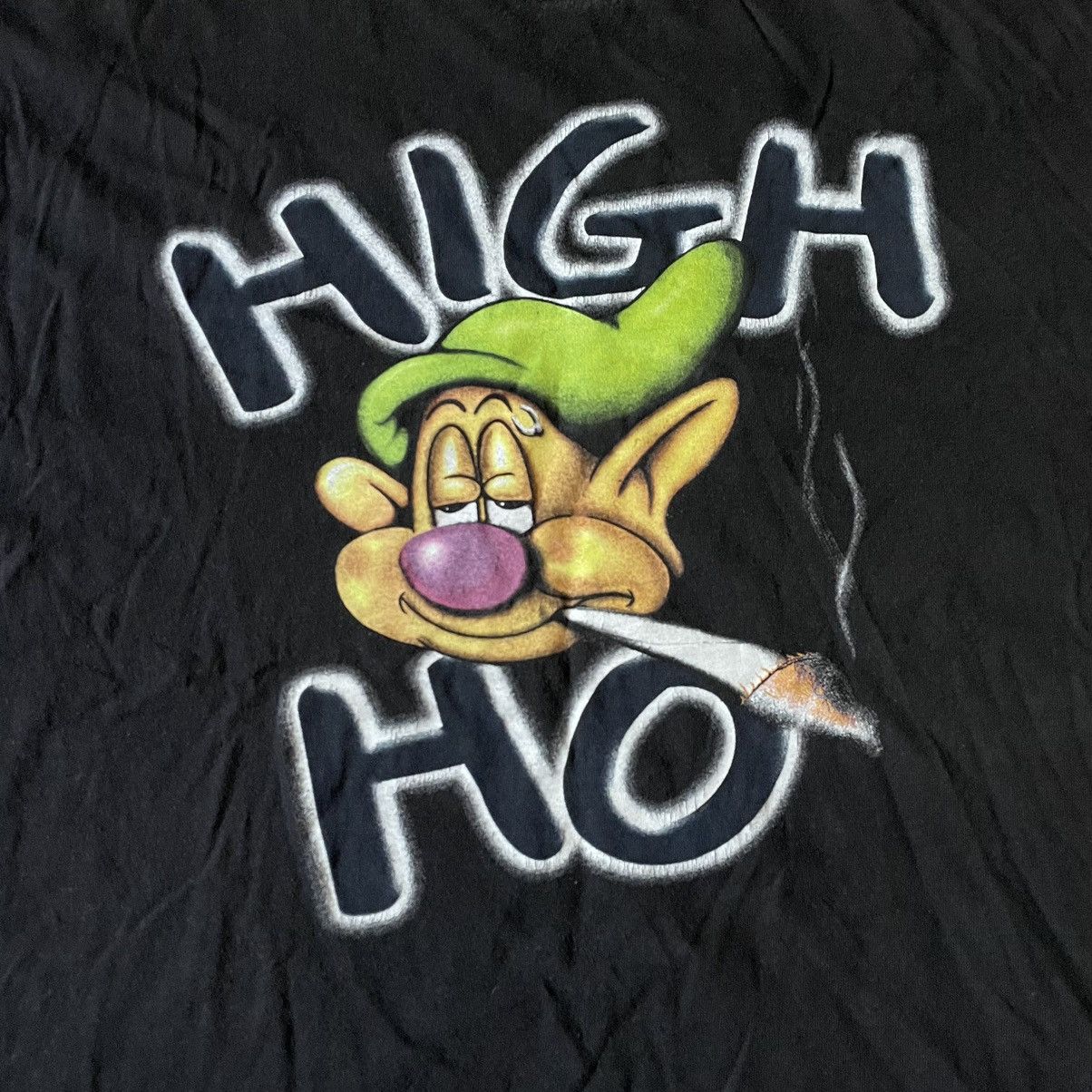 Vintage Vintage Y2K ADULT Funny Hey Ho Weed Drugs Smoke L Size US L / EU 52-54 / 3 - 6 Thumbnail