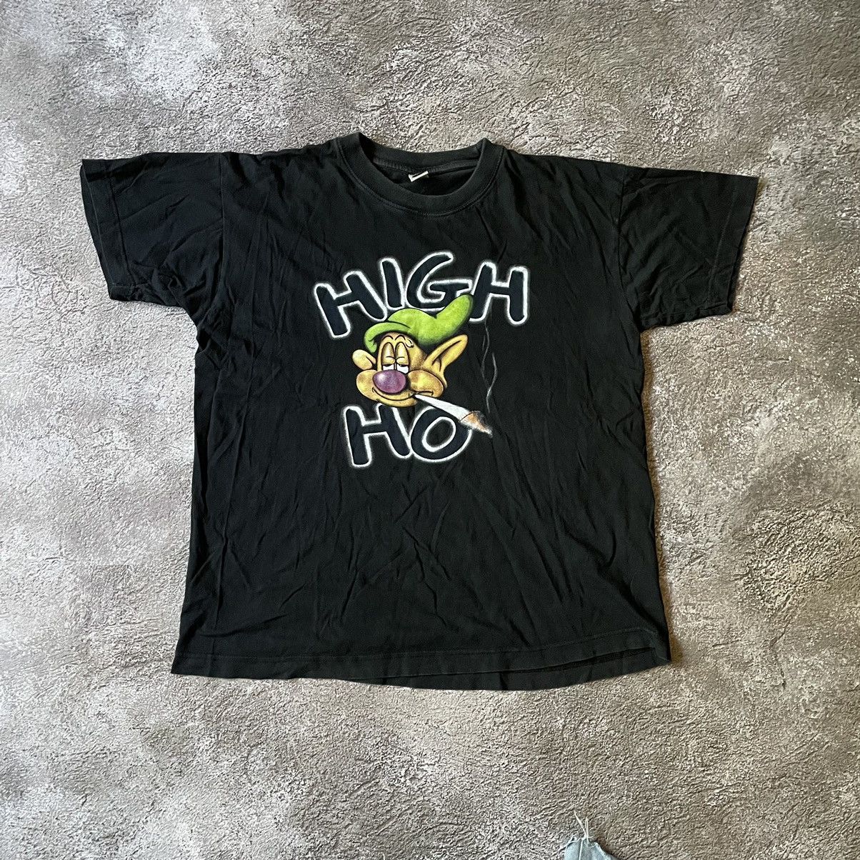 Vintage Vintage Y2K ADULT Funny Hey Ho Weed Drugs Smoke L Size US L / EU 52-54 / 3 - 3 Thumbnail