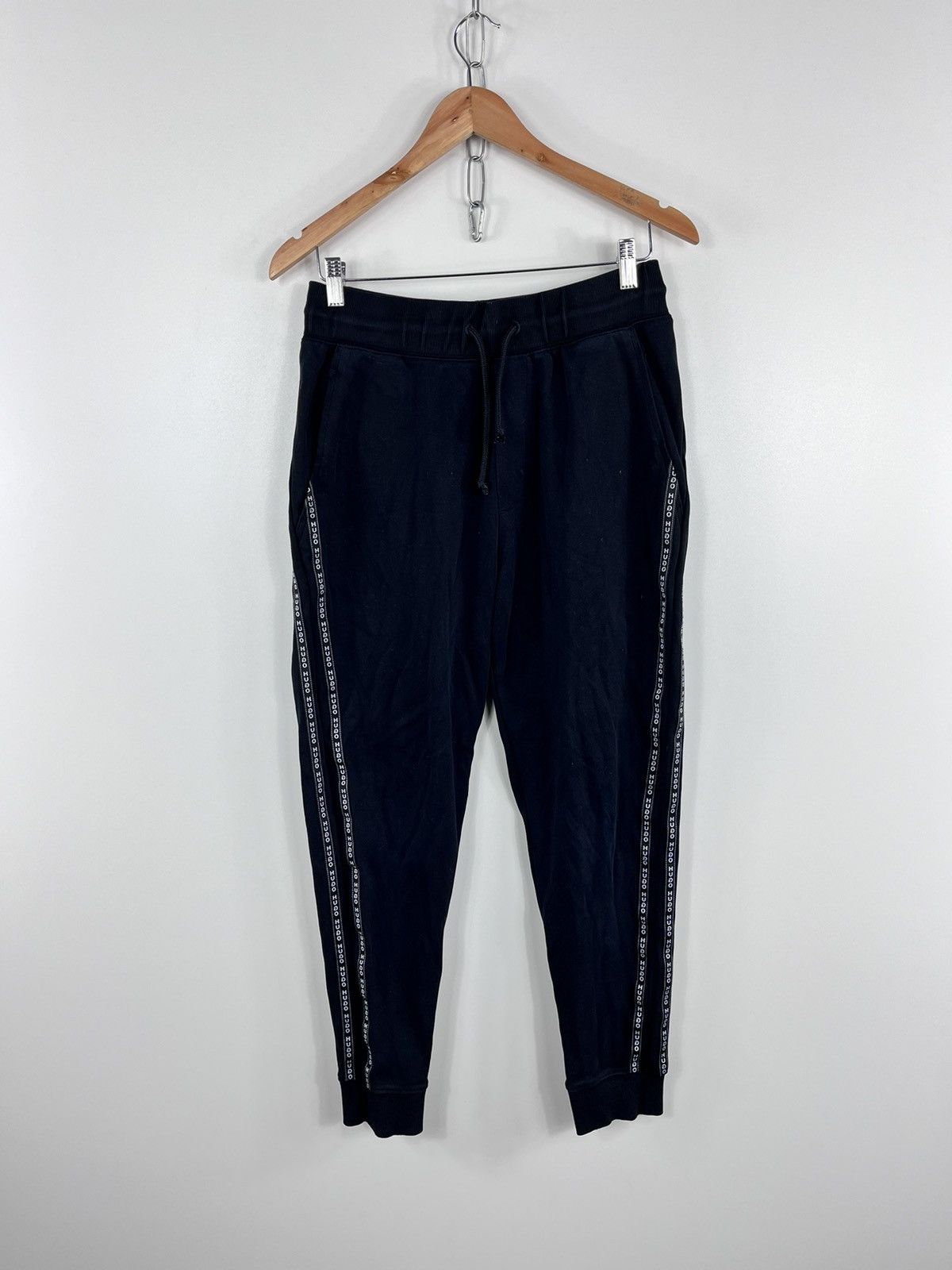 Hugo × Hugo Boss HUGO Hugo Boss Sweatpants Multilogo Black Size S Size US 30 / EU 46 - 1 Thumbnail