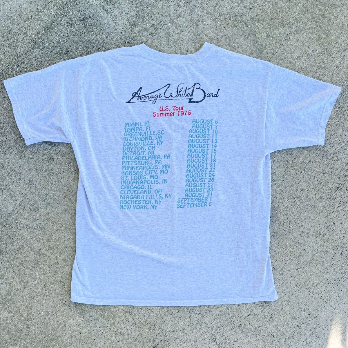 Band Tees × Vintage Vintage Y2K Average White Band AWB Music Band Tour Tee Size US XL / EU 56 / 4 - 3 Thumbnail