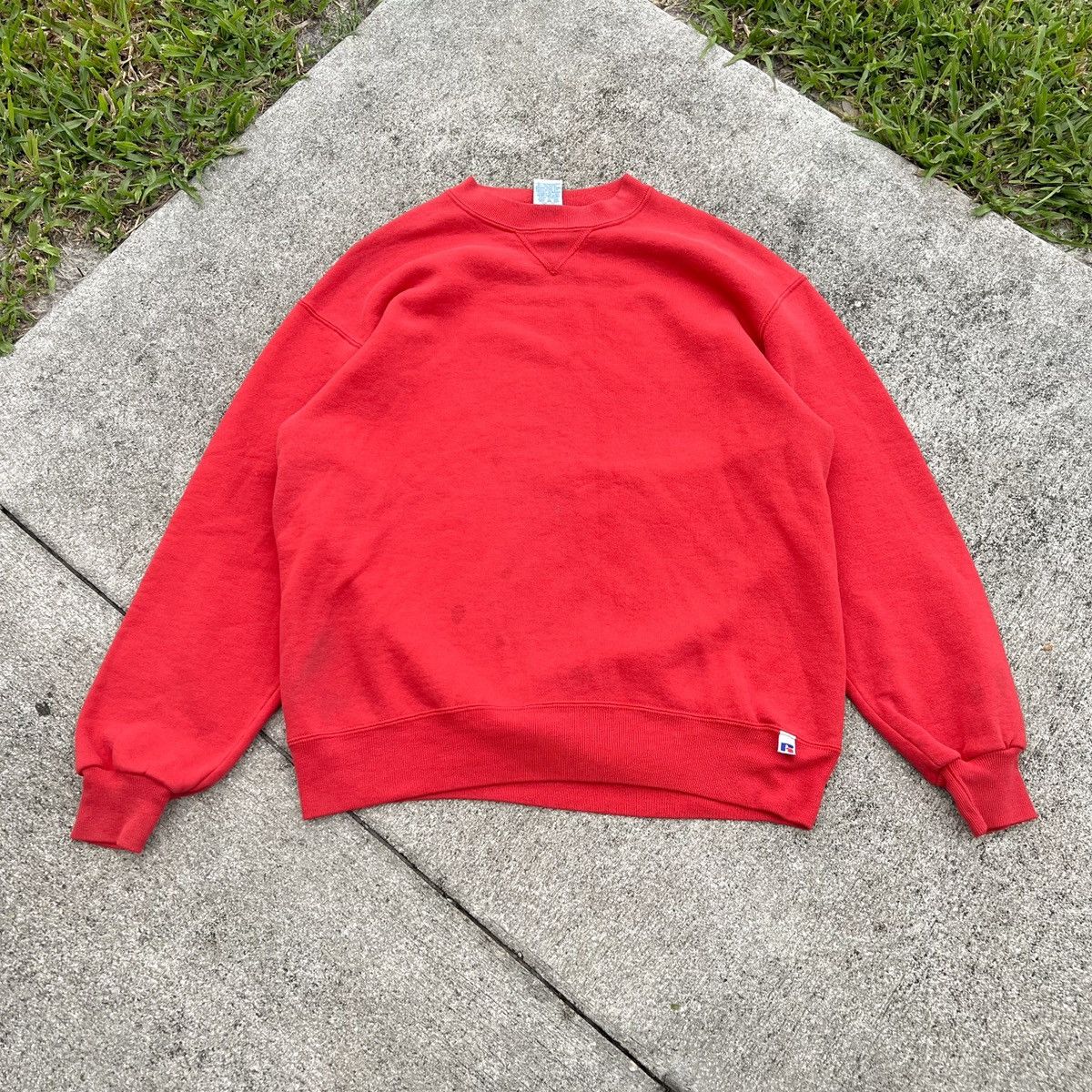 Russell Athletic × Vintage Vintage 90s Russell Sweatshirt Red - L Size US L / EU 52-54 / 3 - 1 Thumbnail