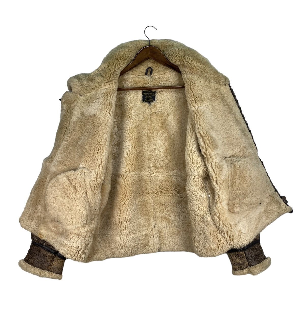 Vintage Vintage Us Army Air Force B 3 Sheepskin Jacket Size US L / EU 52-54 / 3 - 6 Thumbnail