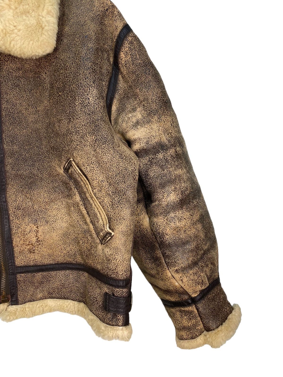 Vintage Vintage Us Army Air Force B 3 Sheepskin Jacket Size US L / EU 52-54 / 3 - 3 Thumbnail