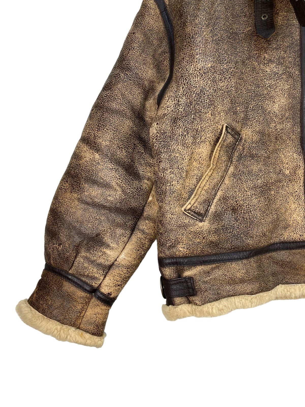 Vintage Vintage Us Army Air Force B 3 Sheepskin Jacket Size US L / EU 52-54 / 3 - 4 Thumbnail