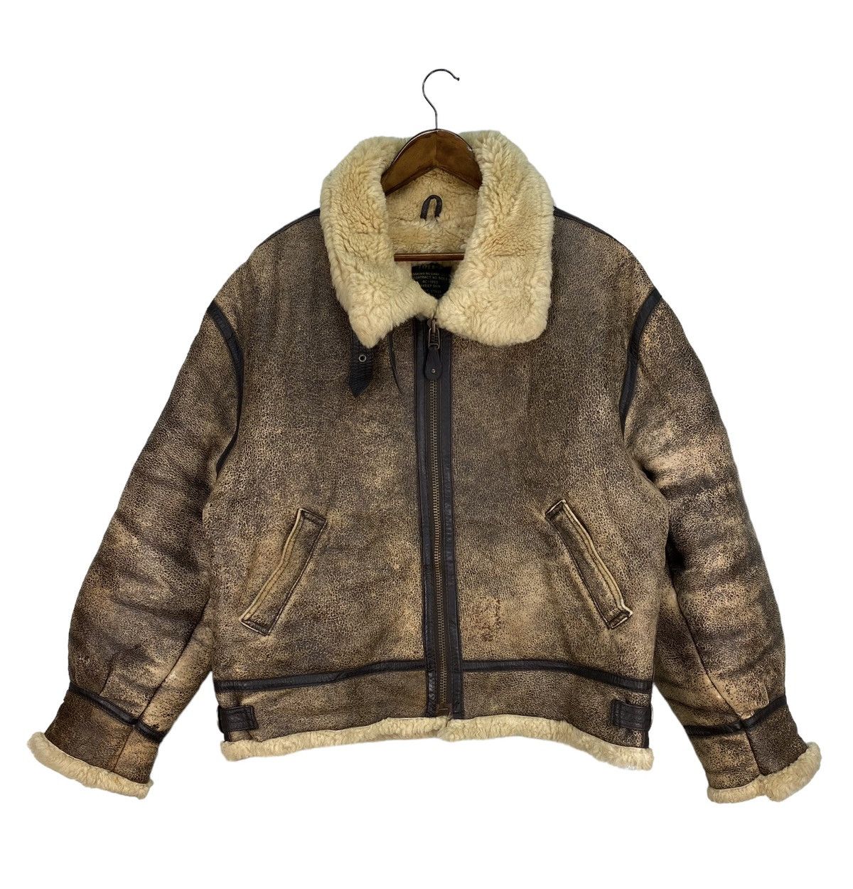 Vintage Vintage Us Army Air Force B 3 Sheepskin Jacket Size US L / EU 52-54 / 3 - 2 Thumbnail