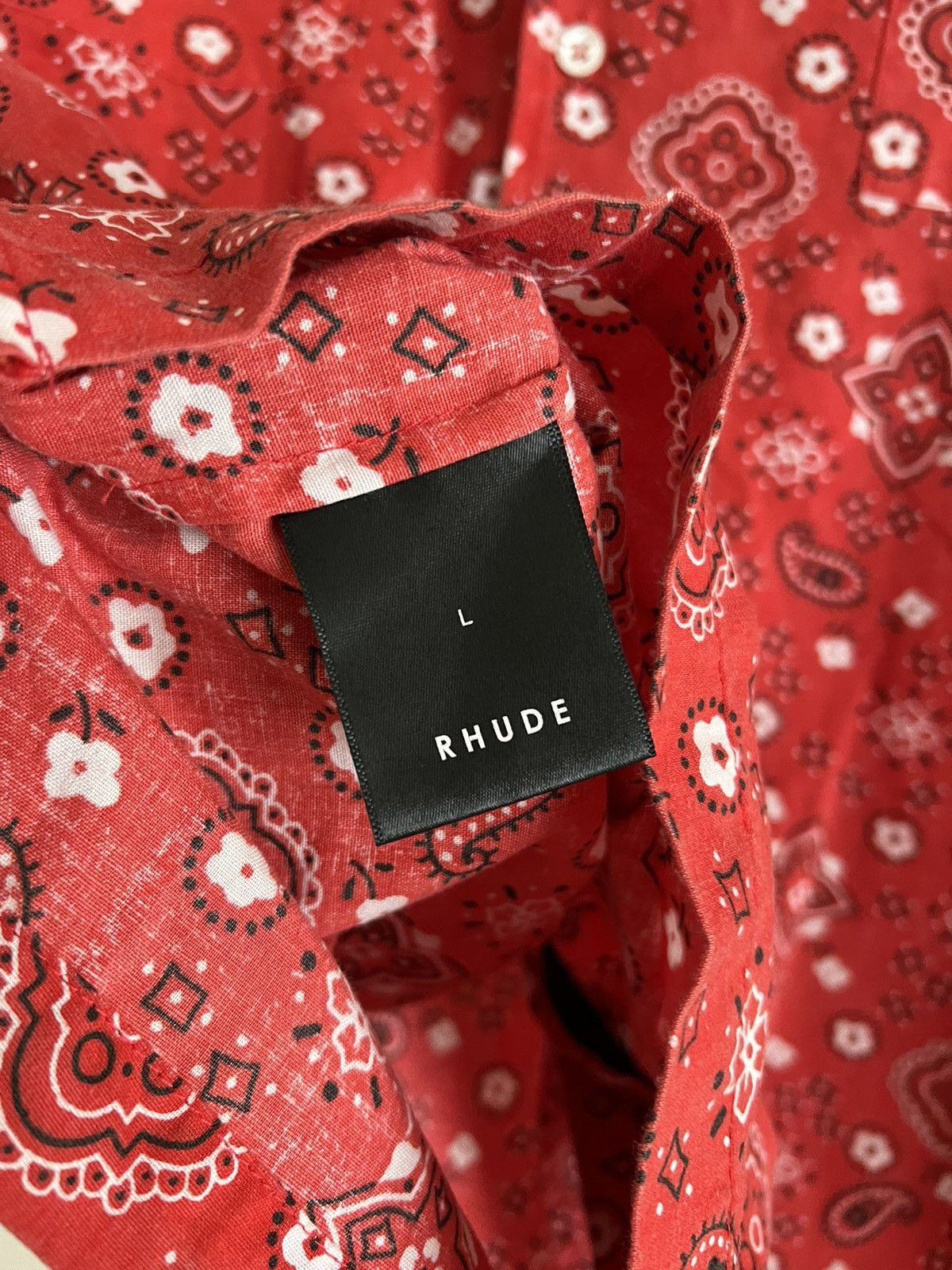 Rhude BANDANA Button Up Size US L / EU 52-54 / 3 - 9 Thumbnail