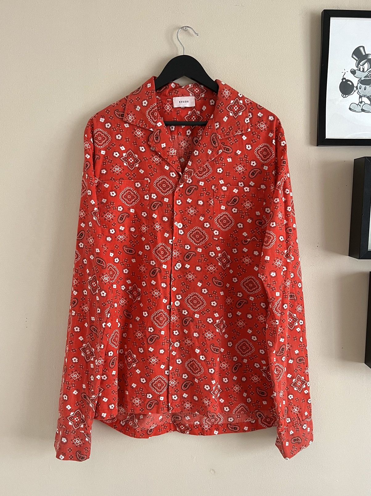 Rhude BANDANA Button Up Size US L / EU 52-54 / 3 - 1 Thumbnail