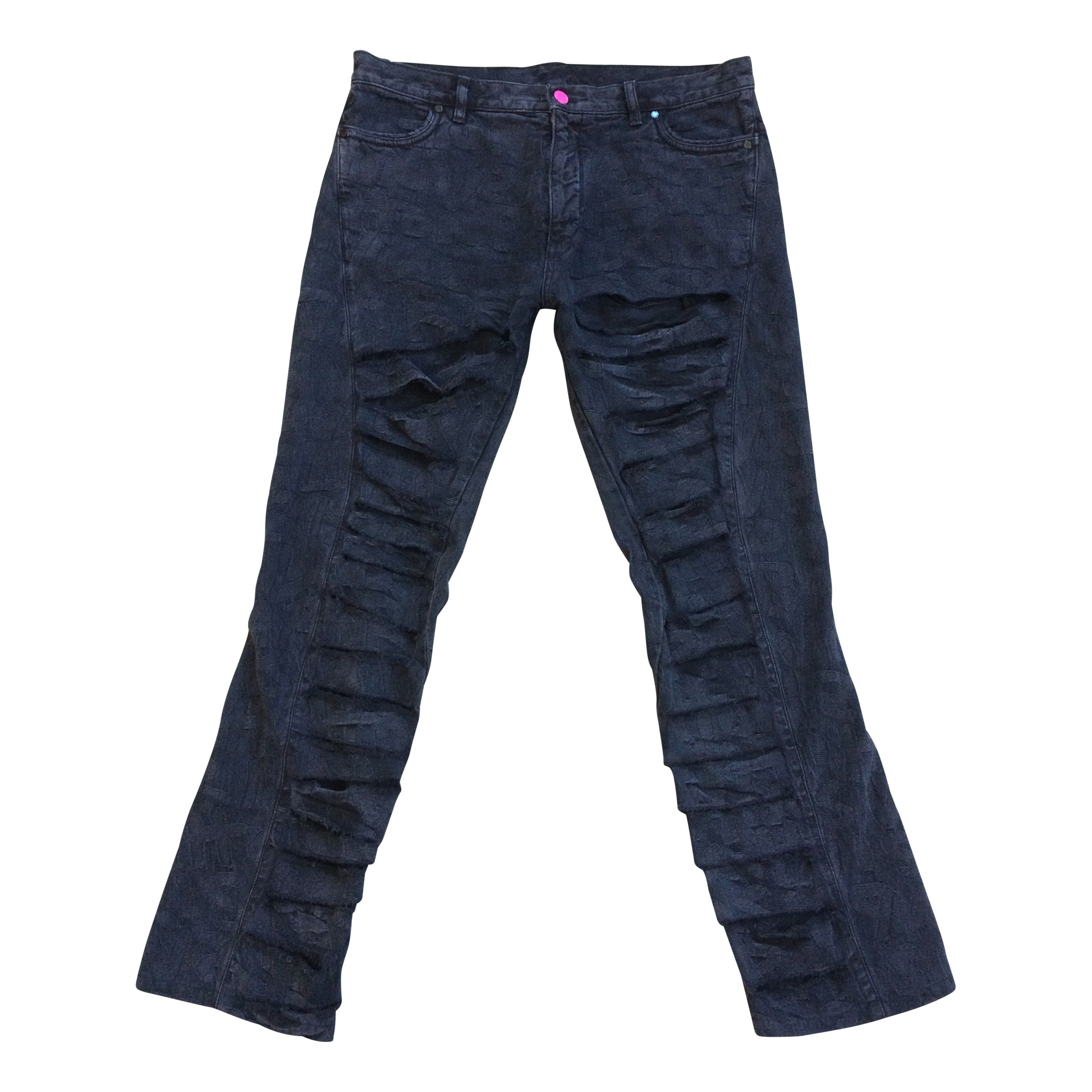 Louis vuitton stephen sprouse black graffiti logo jeans 38 – Dusty