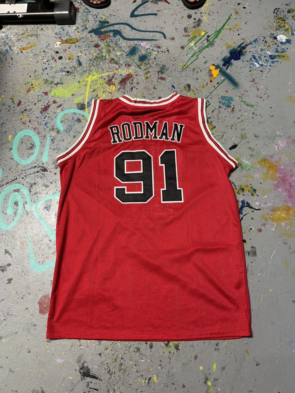 Nike × Vintage Vintage Chicago bulls Dennis Rodman Nike jersey 1990s Size US XL / EU 56 / 4 - 2 Thumbnail