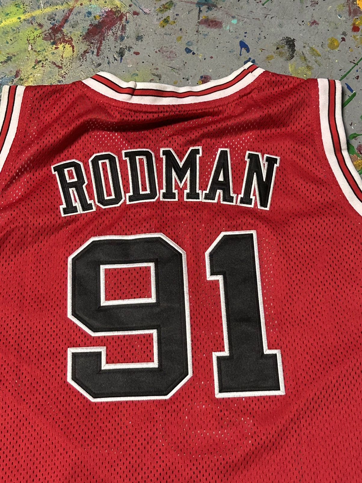 Nike × Vintage Vintage Chicago bulls Dennis Rodman Nike jersey 1990s Size US XL / EU 56 / 4 - 3 Thumbnail