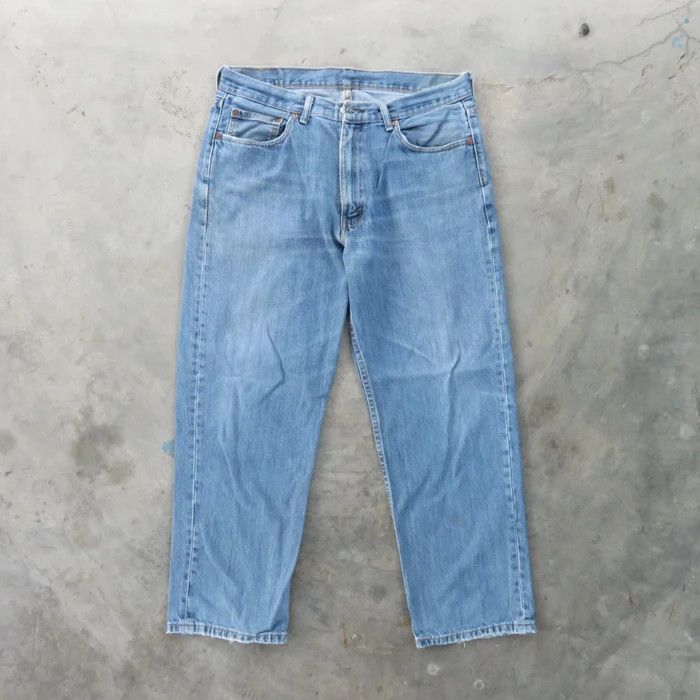 JNCO × Levi's × Vintage Vintage Levis Light Wash Distressed Jeans 35x30 Size US 35 - 1 Thumbnail