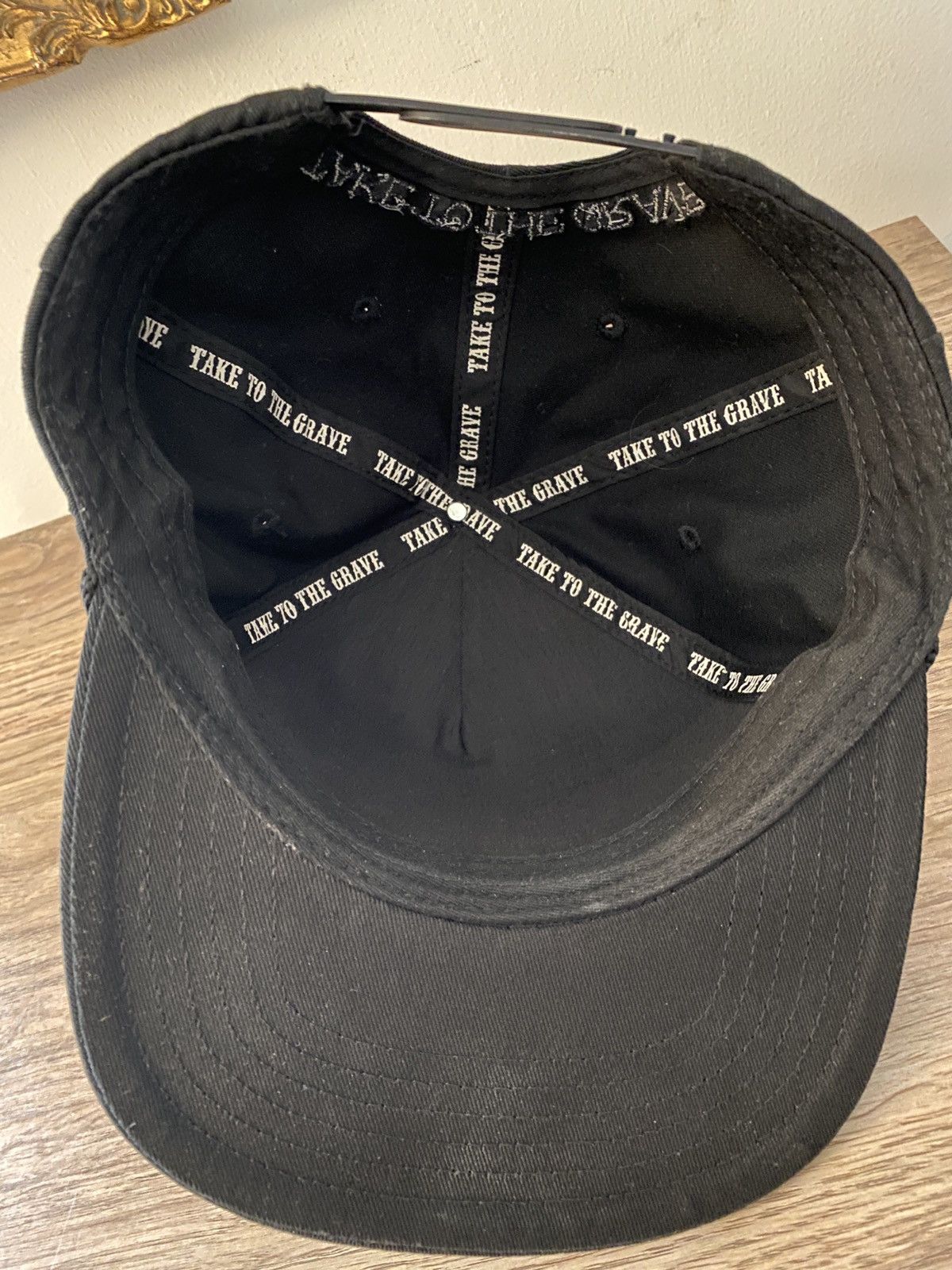 Other Take To The Grave Black Rose Snap Back Hat Cap Size ONE SIZE - 11 Thumbnail