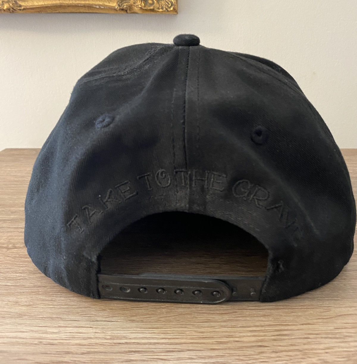 Other Take To The Grave Black Rose Snap Back Hat Cap Size ONE SIZE - 6 Thumbnail