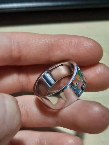 Handmade Enamel Lovely Cat Ring Size ONE SIZE - 10 Thumbnail